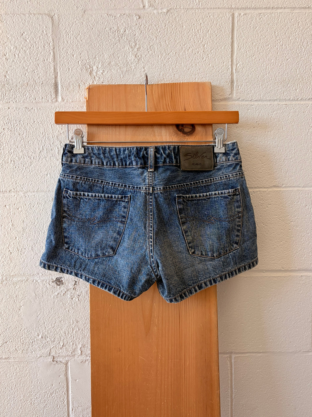 Silver Denim Shorts : 30