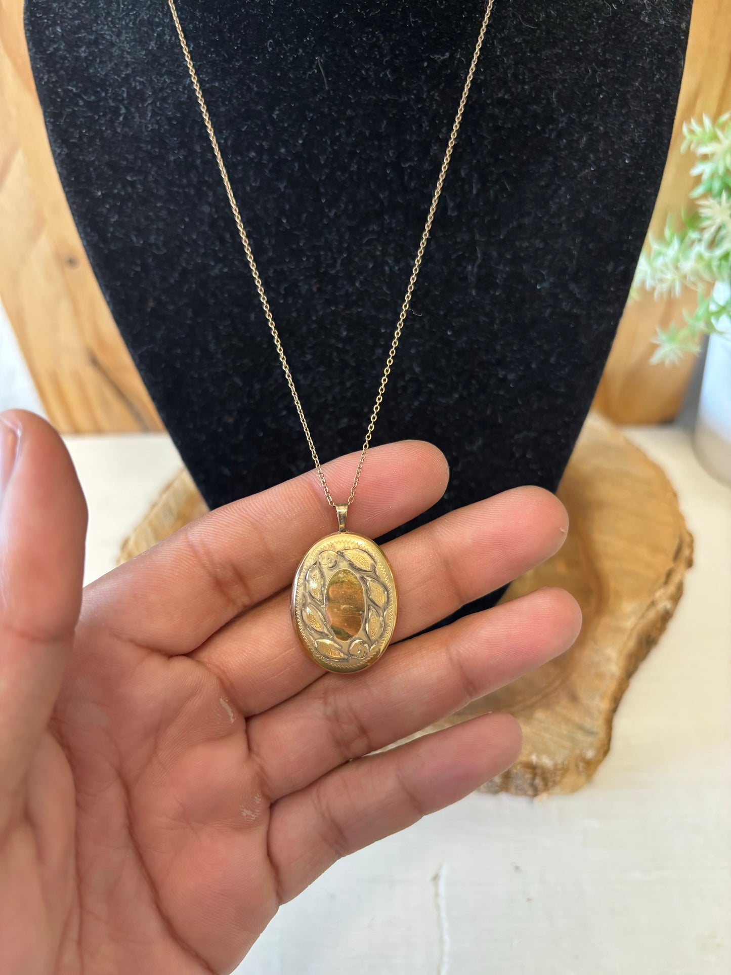 Vtg 925 Locket Necklace