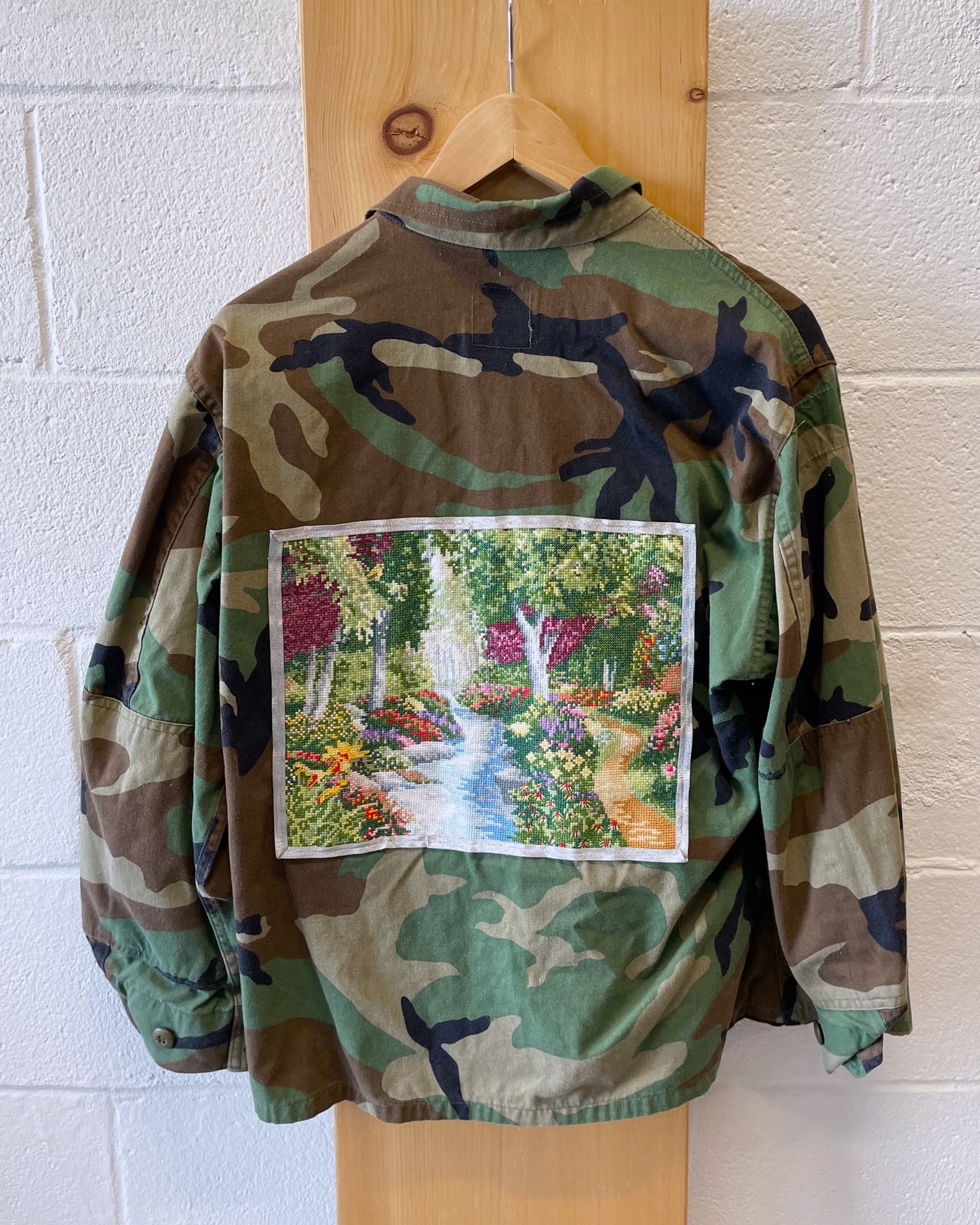WHSE479 Exclusive Upcycled Camo Jacket : M