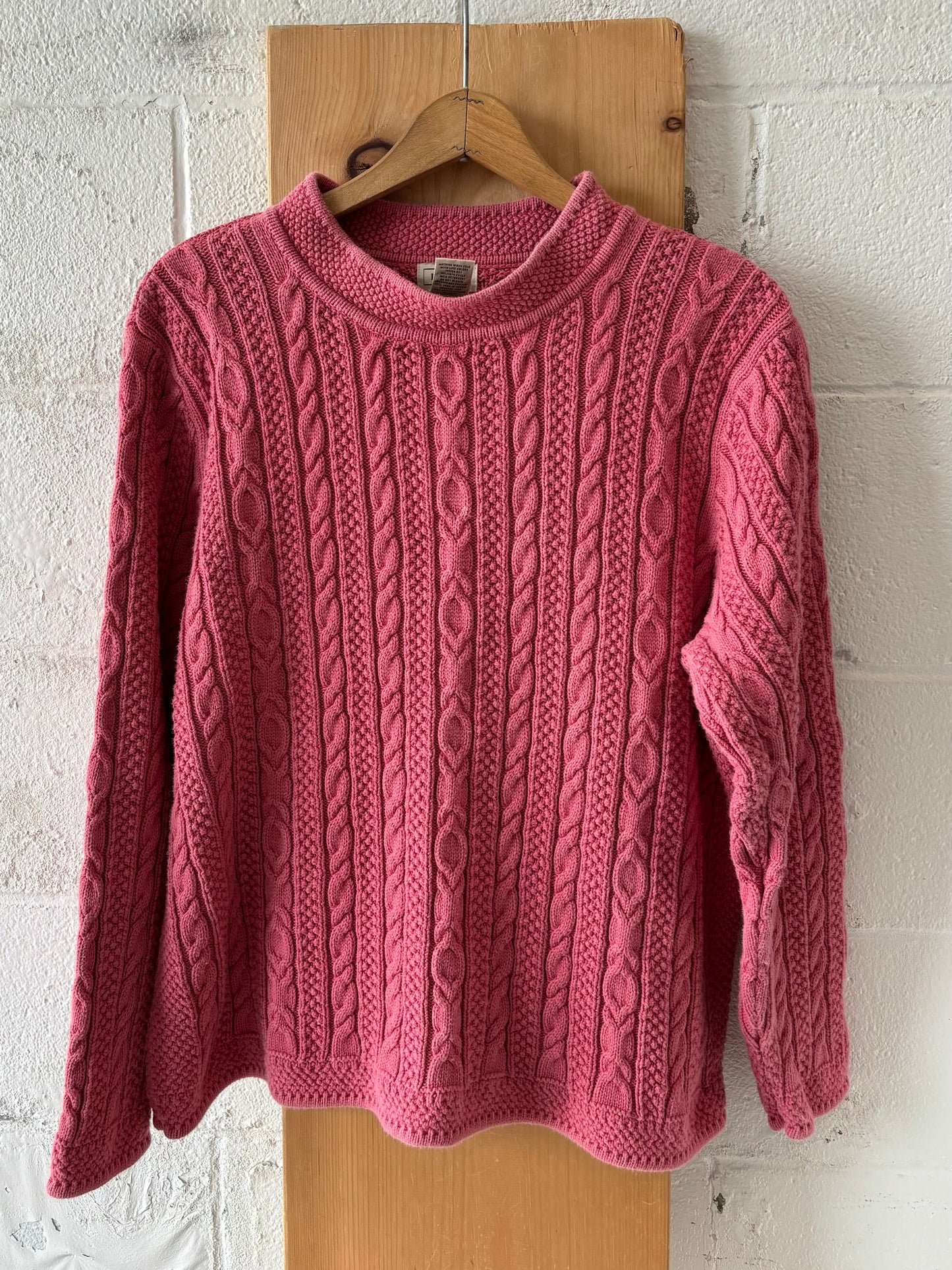 Pink L.L. Bean Sweater : XL