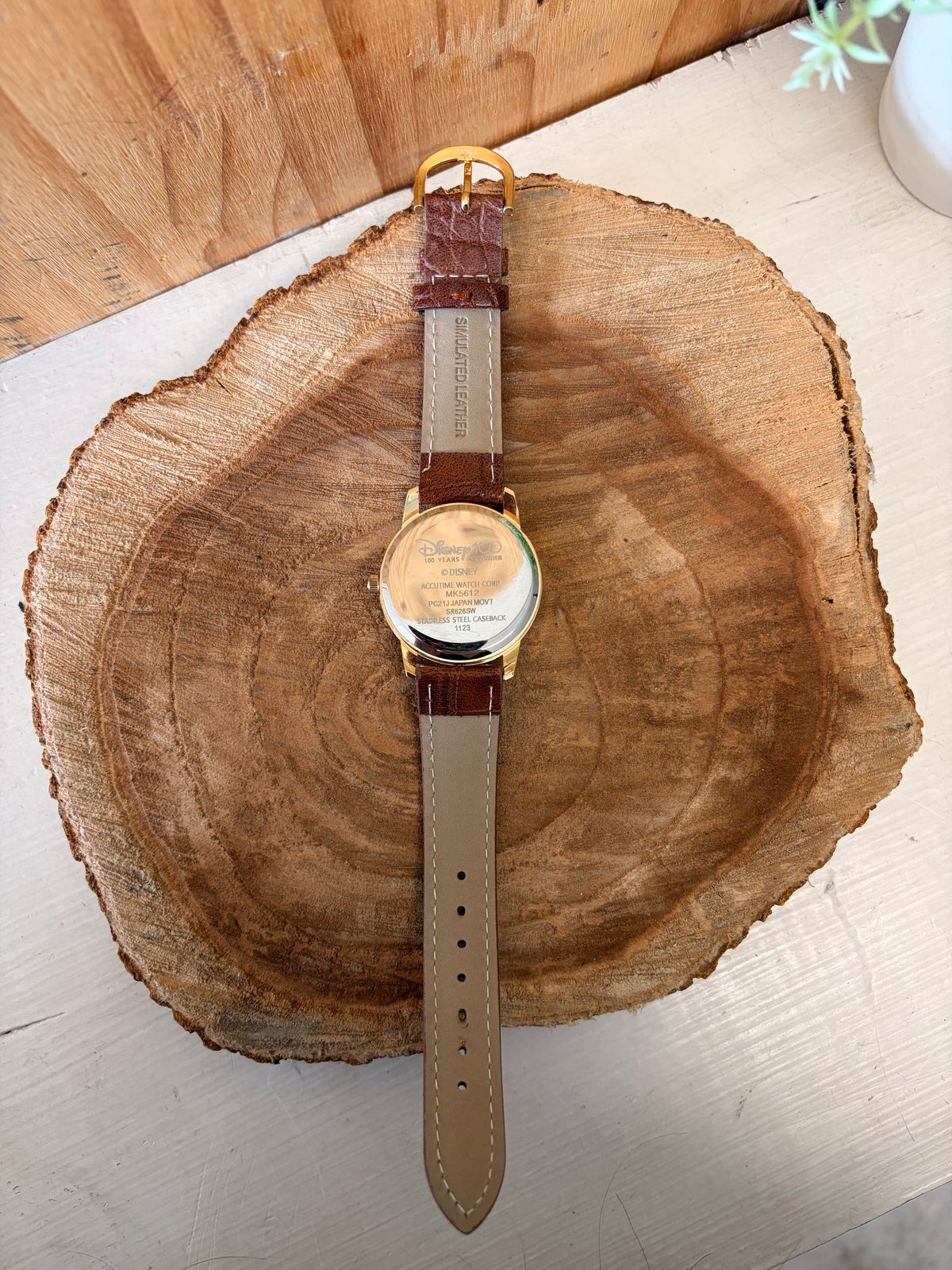 Brown Mickey Mouse Watch (Tested & Works!)