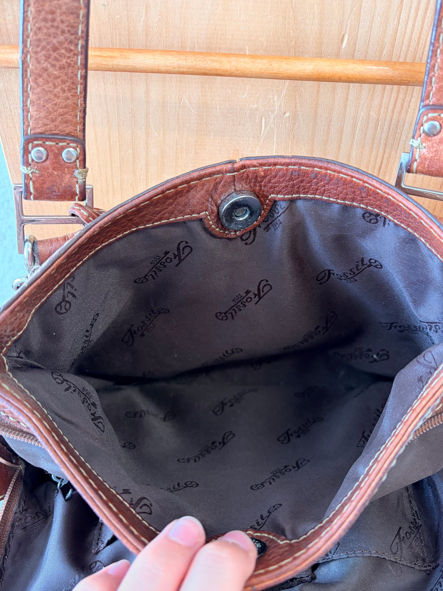 Brown Leather Fossil Purse