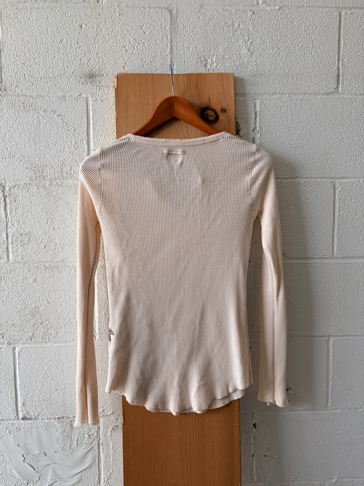 Floral Waffle Knit Long Sleeve : M