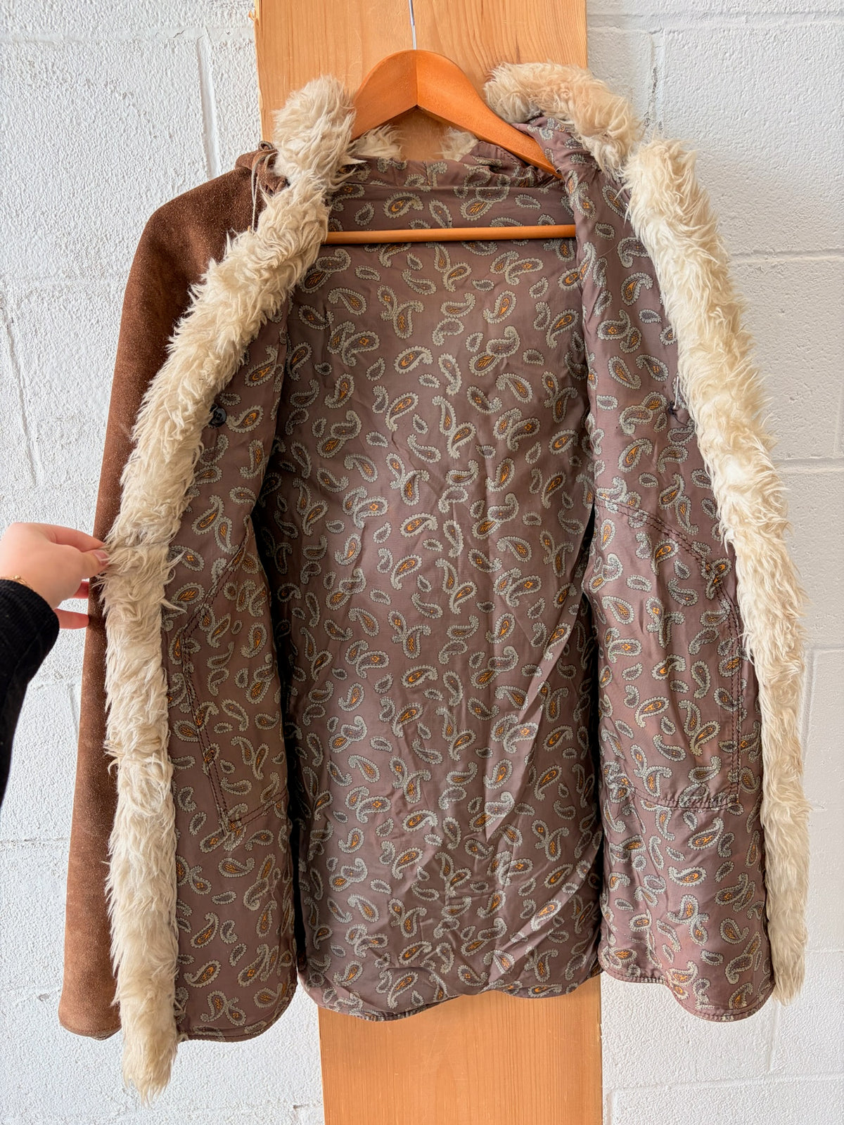 Vtg Suede Penny Lane Cape : OS