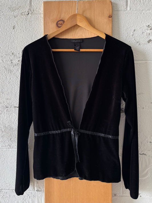 Black Velvet Top : M