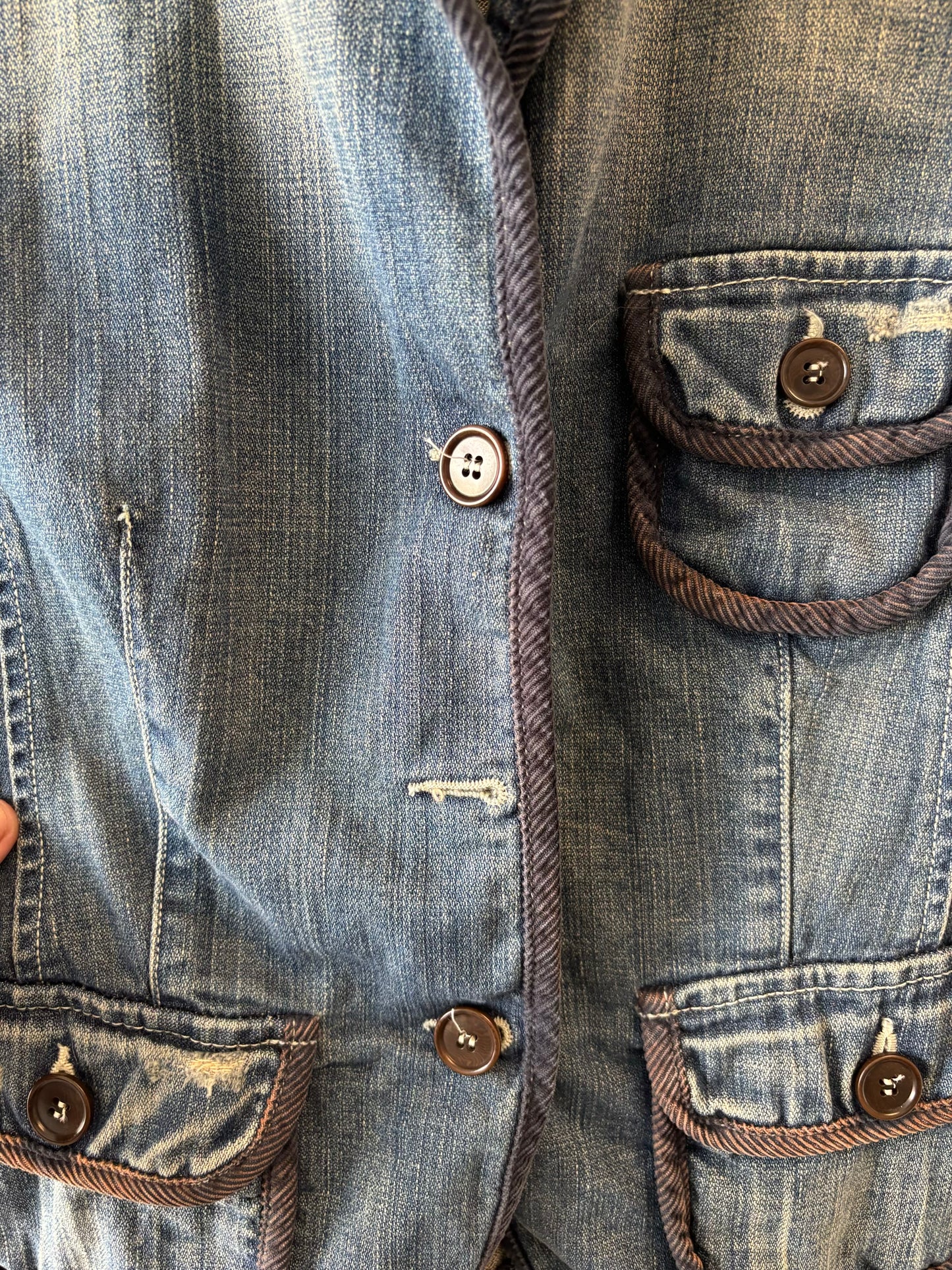 Denim Blazer Jacket : 42
