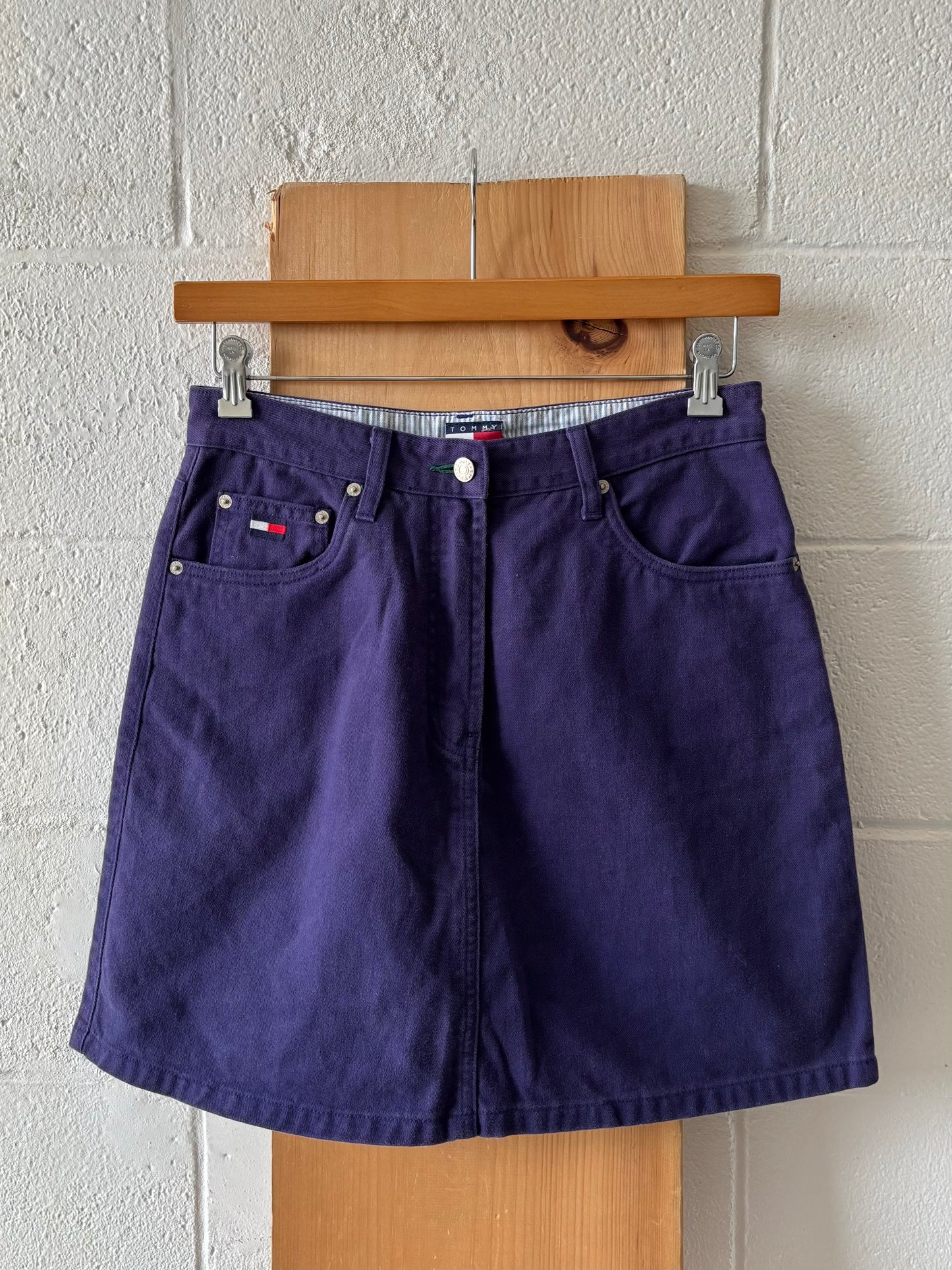 Vtg Purple Tommy Hilfiger Skirt : 32” W