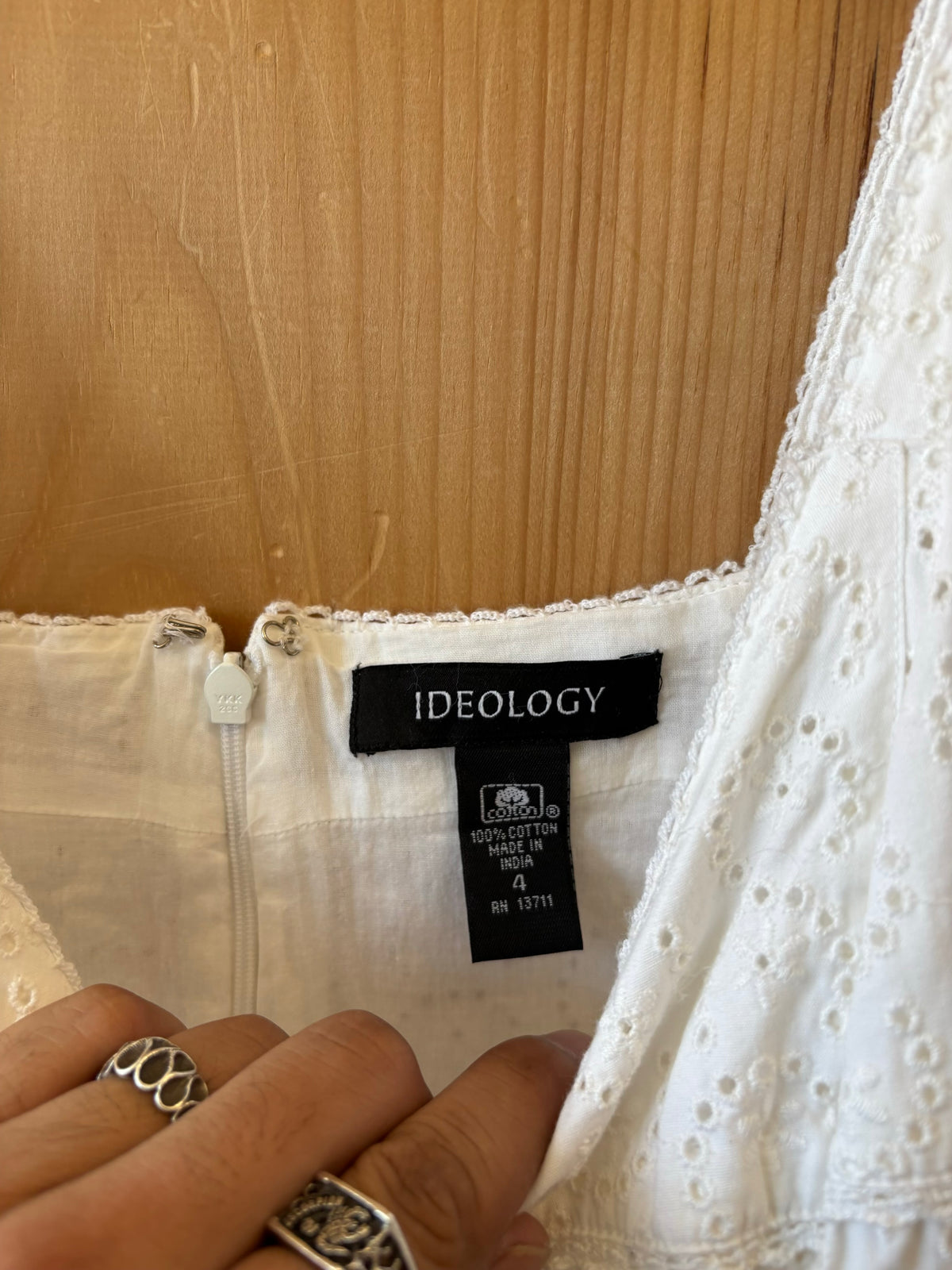 100% Cotton White Dress : 4
