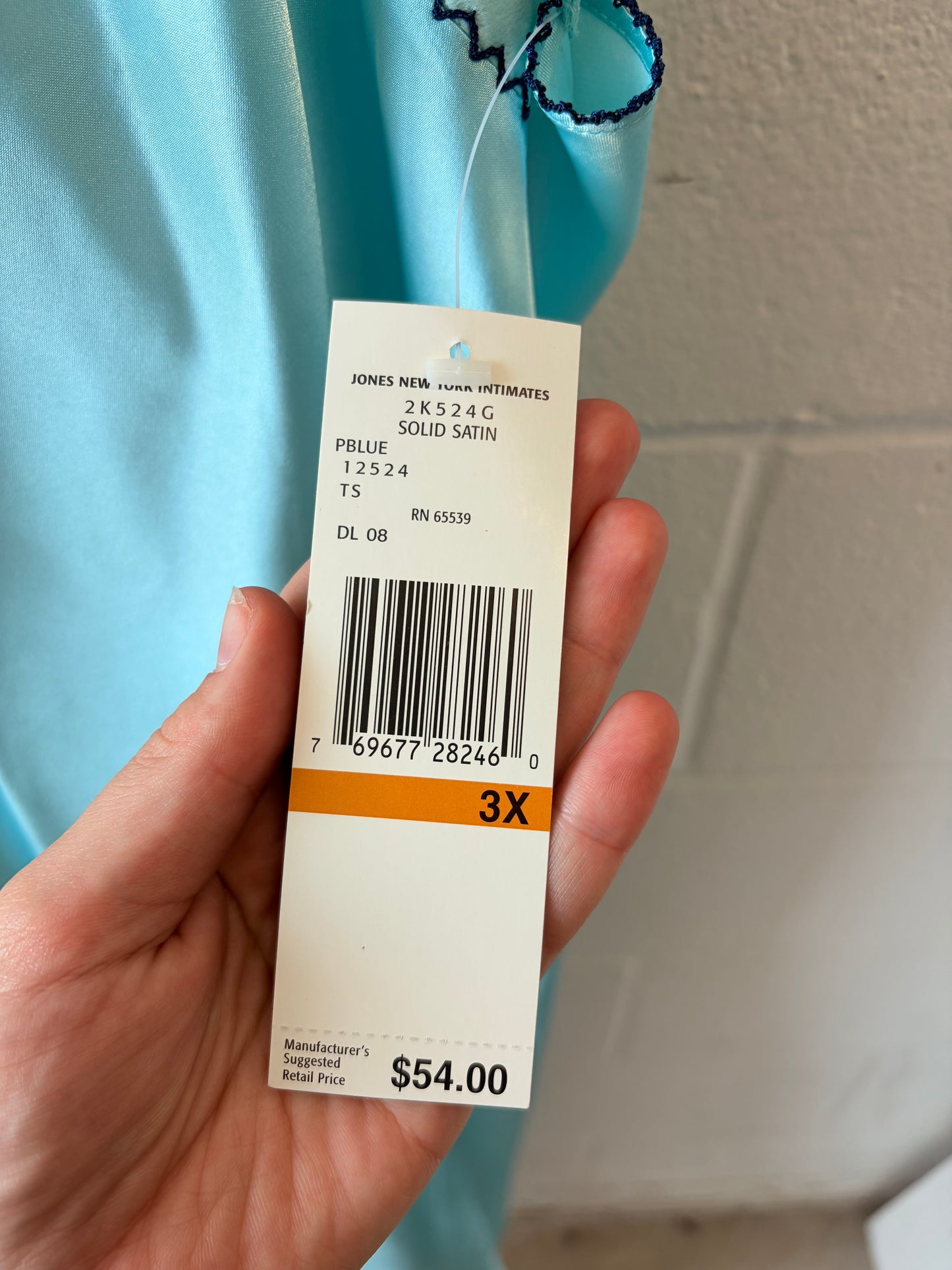 NWT Matching Light Blue Nightgown & Robe Set : 3X
