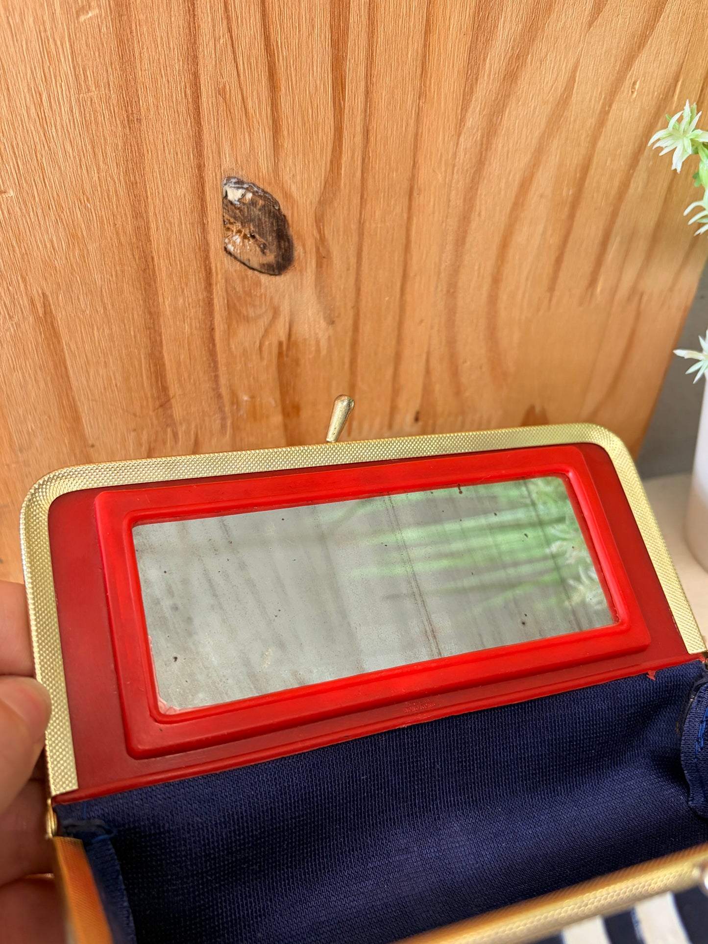 Vtg Mirror Pouch