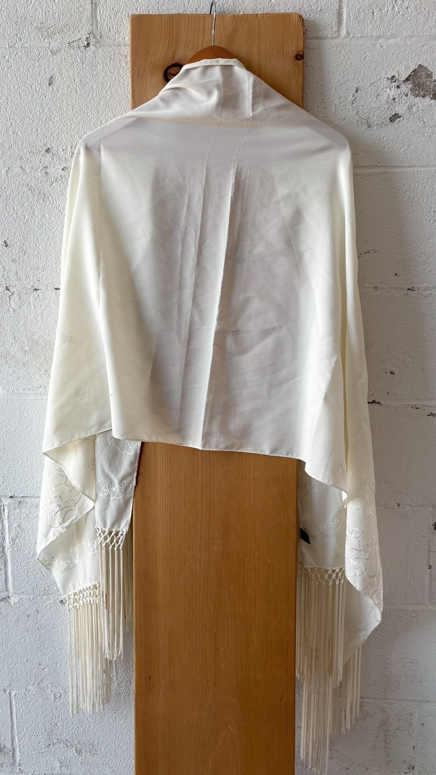 White Shawl : 84” Total L