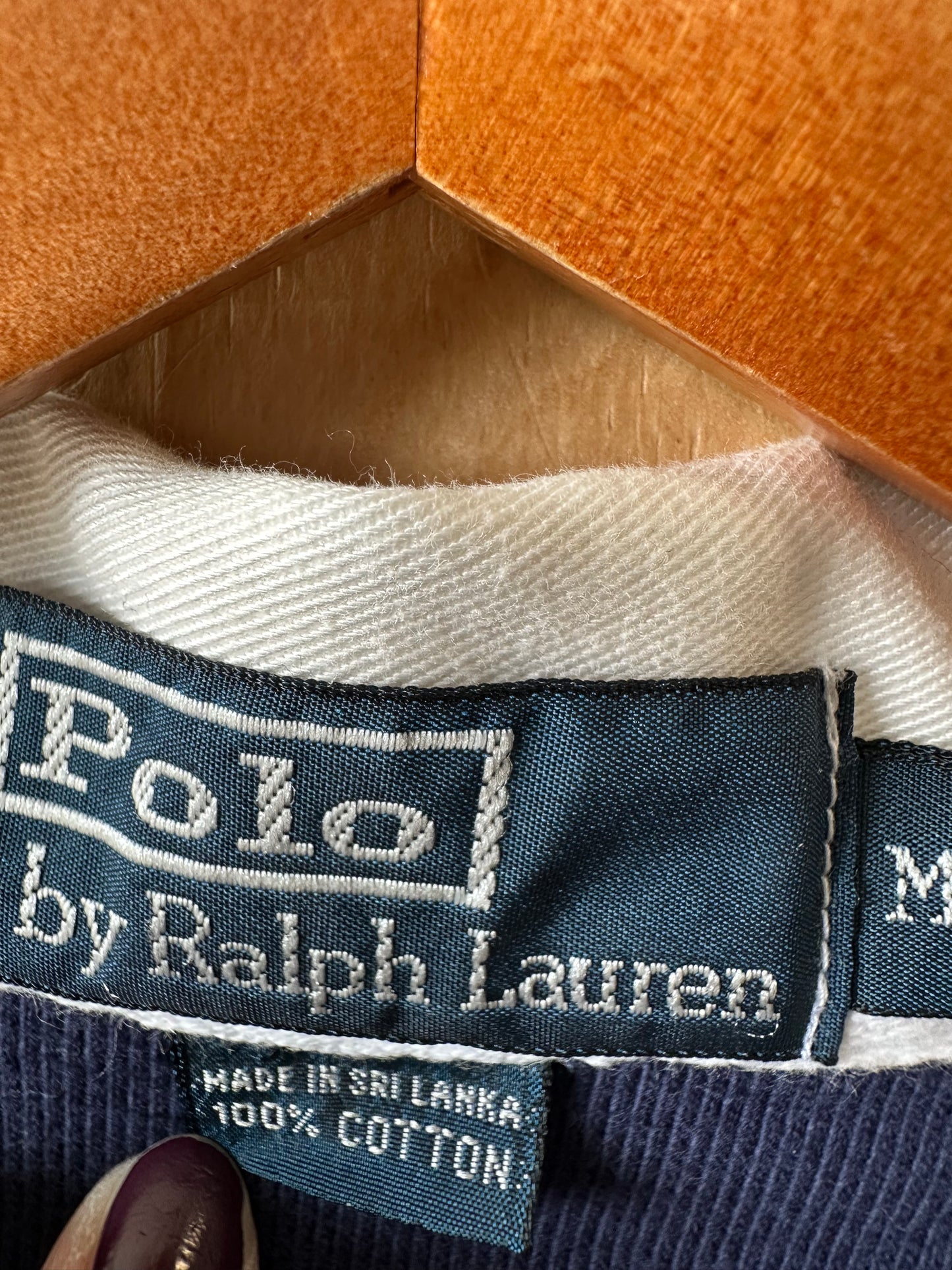 Navy Polo RL Rugby Shirt : M