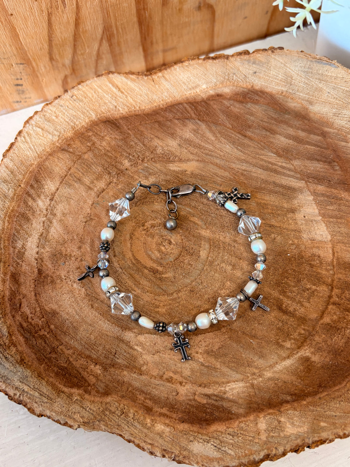925 Sterling Cross Charm Necklace