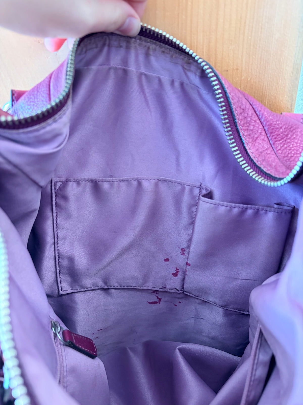 Coach Alexandra Raspberry Hobo Tote Bag