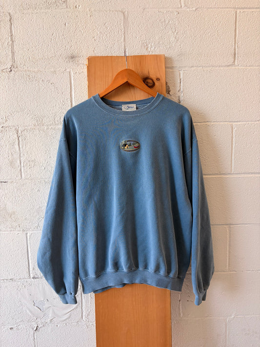 Vtg Canoe Embroidered Crew : ~L (As Is)