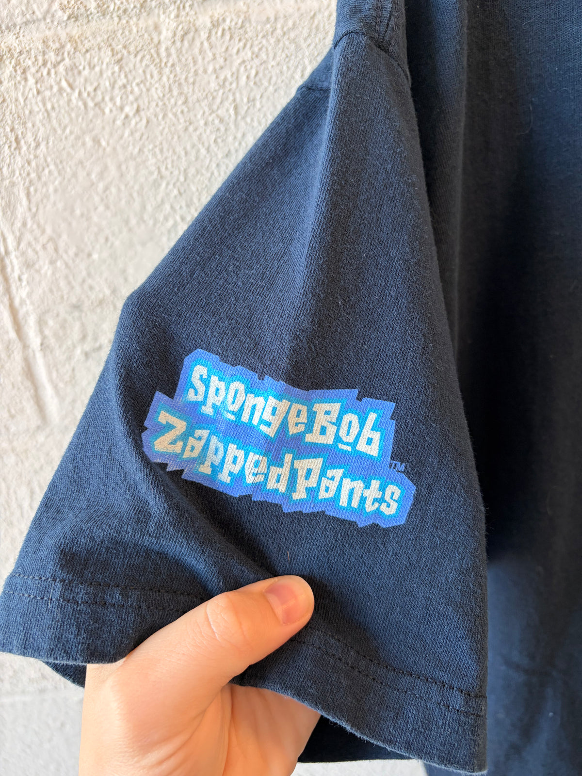 2002 SpongeBob Zapped Pants Tee : L