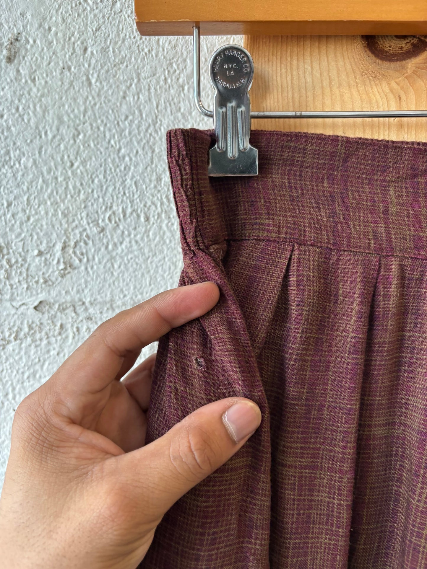 Vtg Brown Boho Skirt : M