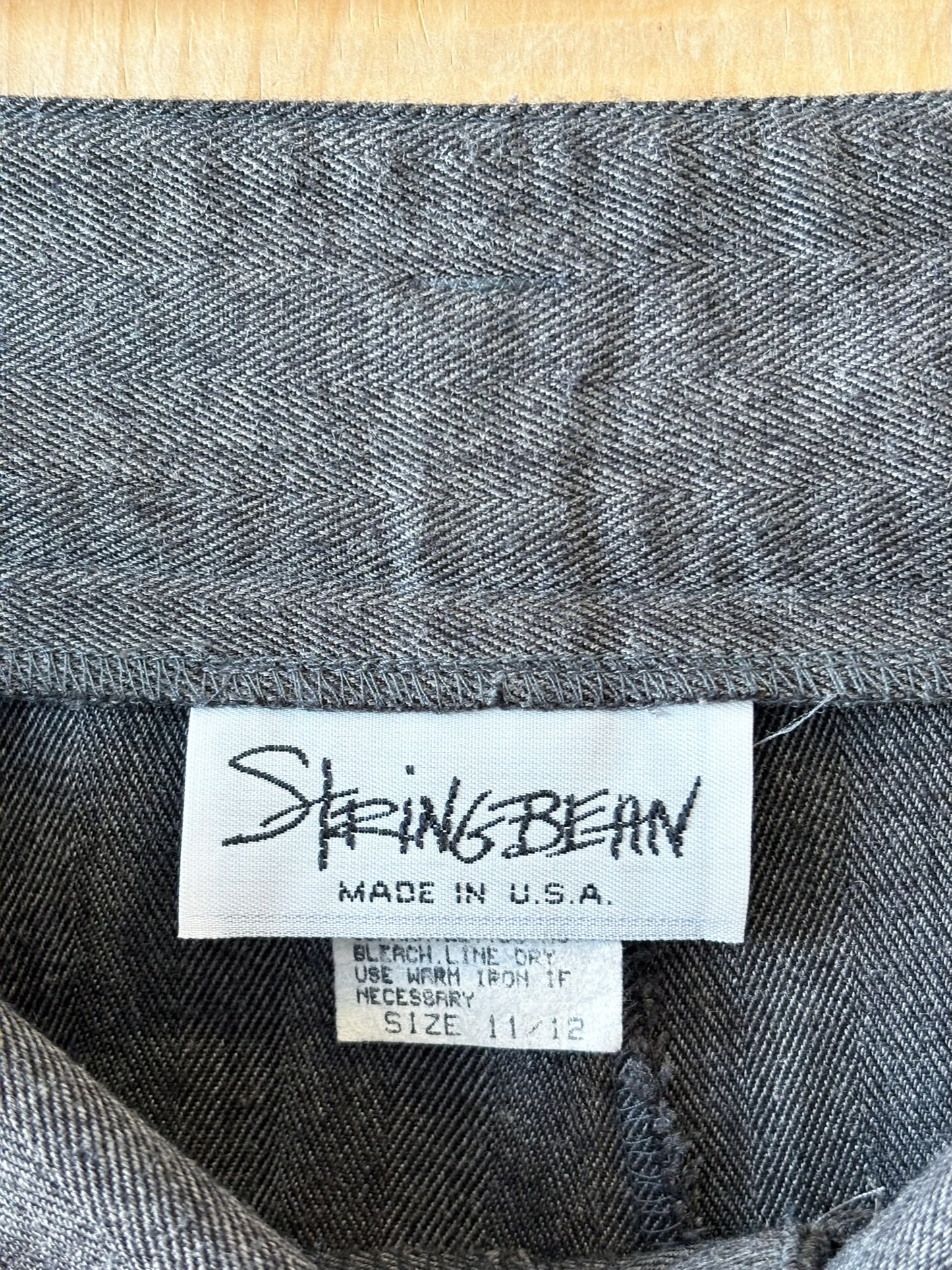 Vtg Gray High Waist Trousers : 27” W