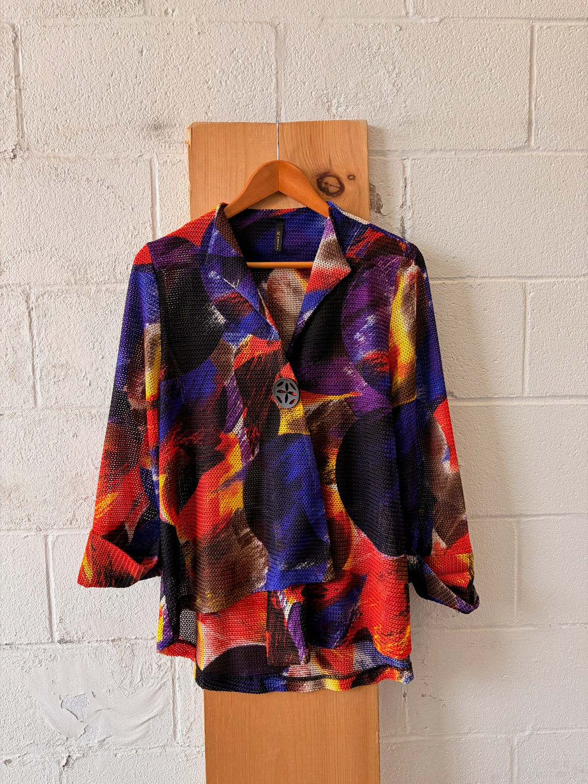 Multicolored Mesh Jacket : L