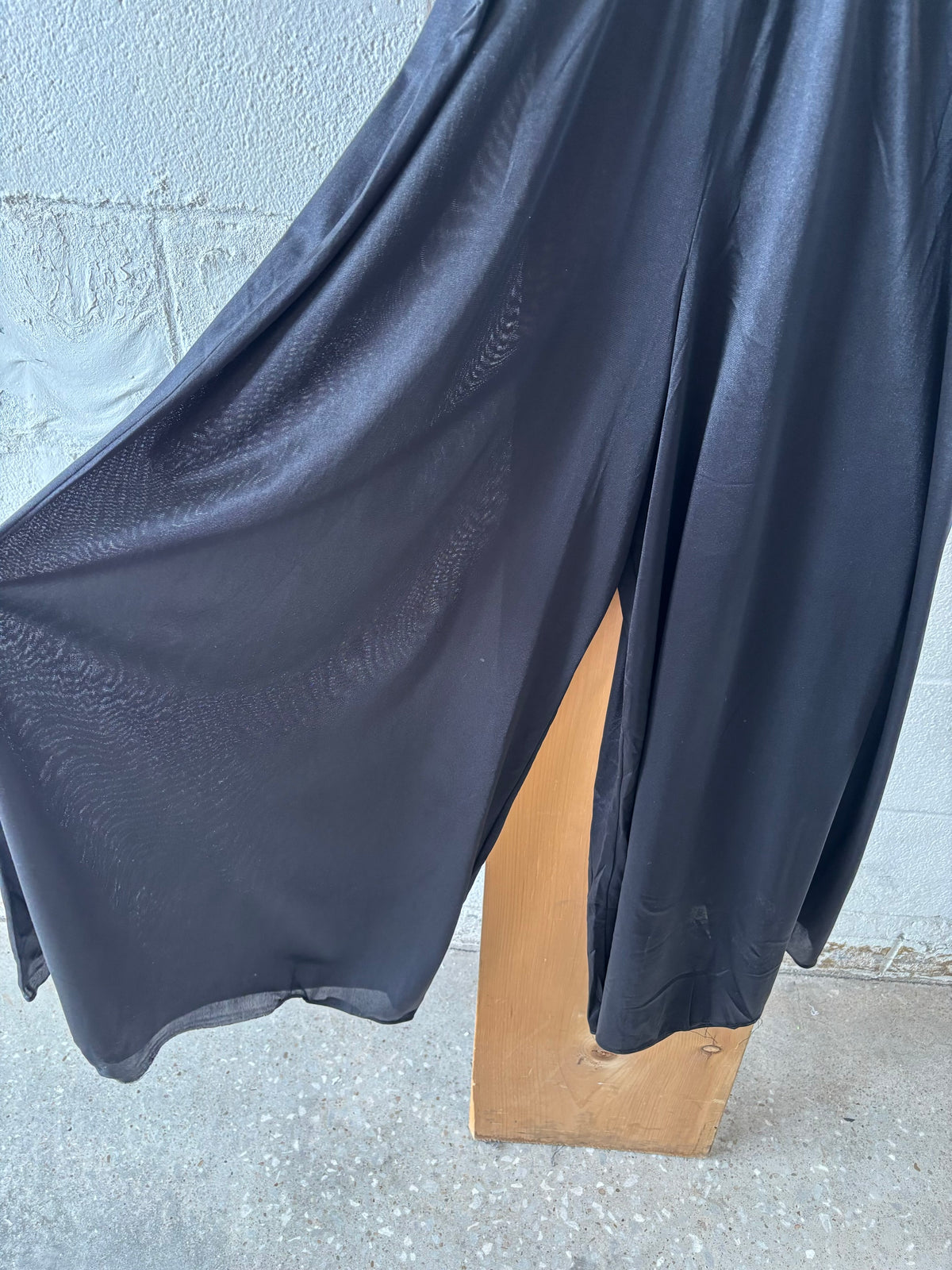 Vtg Black Jumpsuit Sleepwear : M