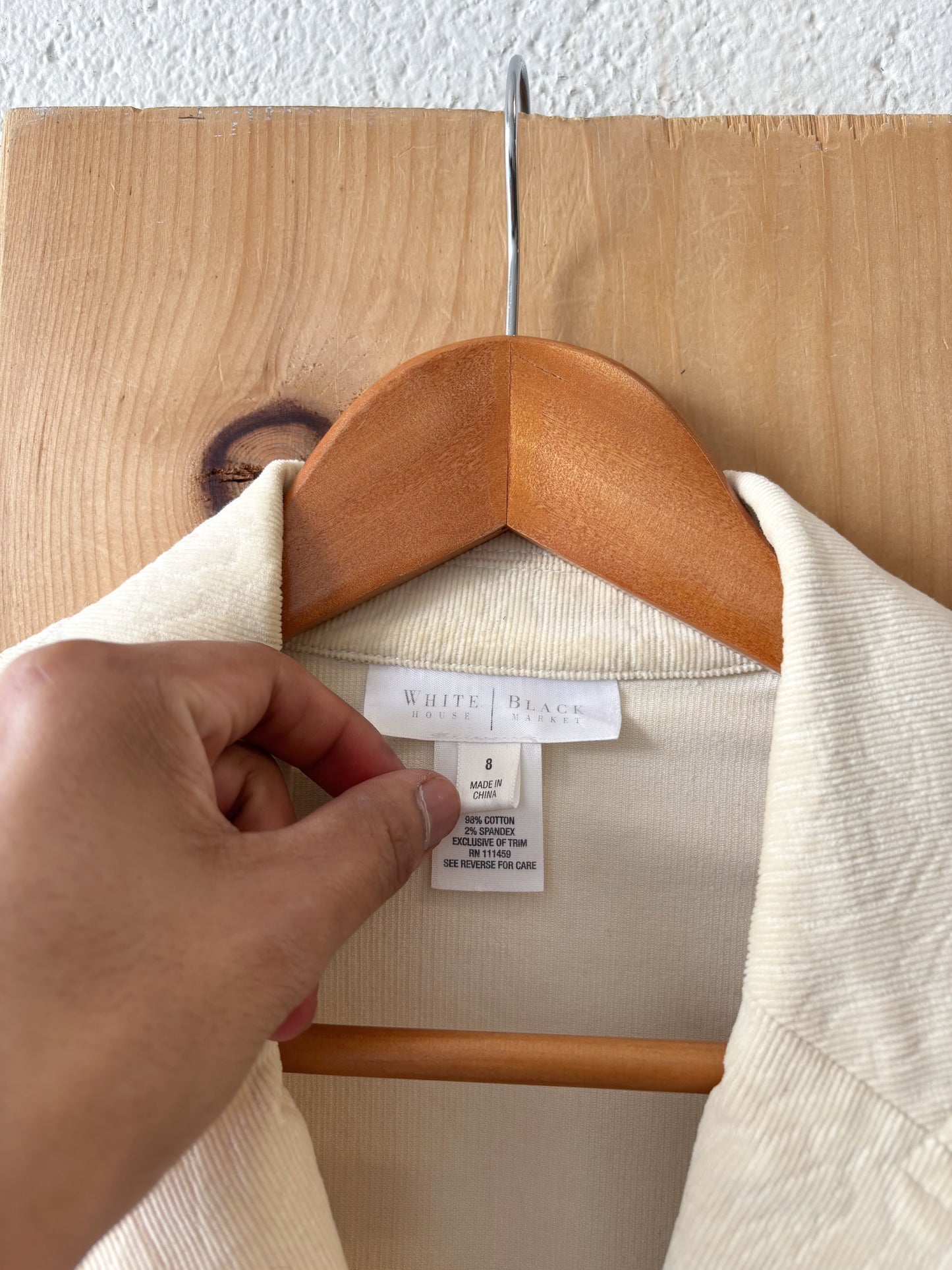 Cream Corduroy Blazer : M