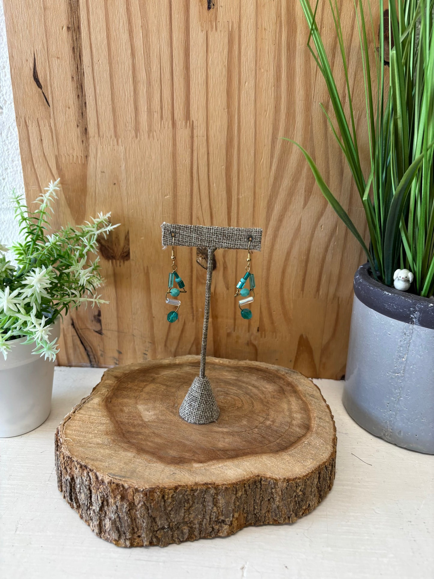 Blue Dangle Earrings