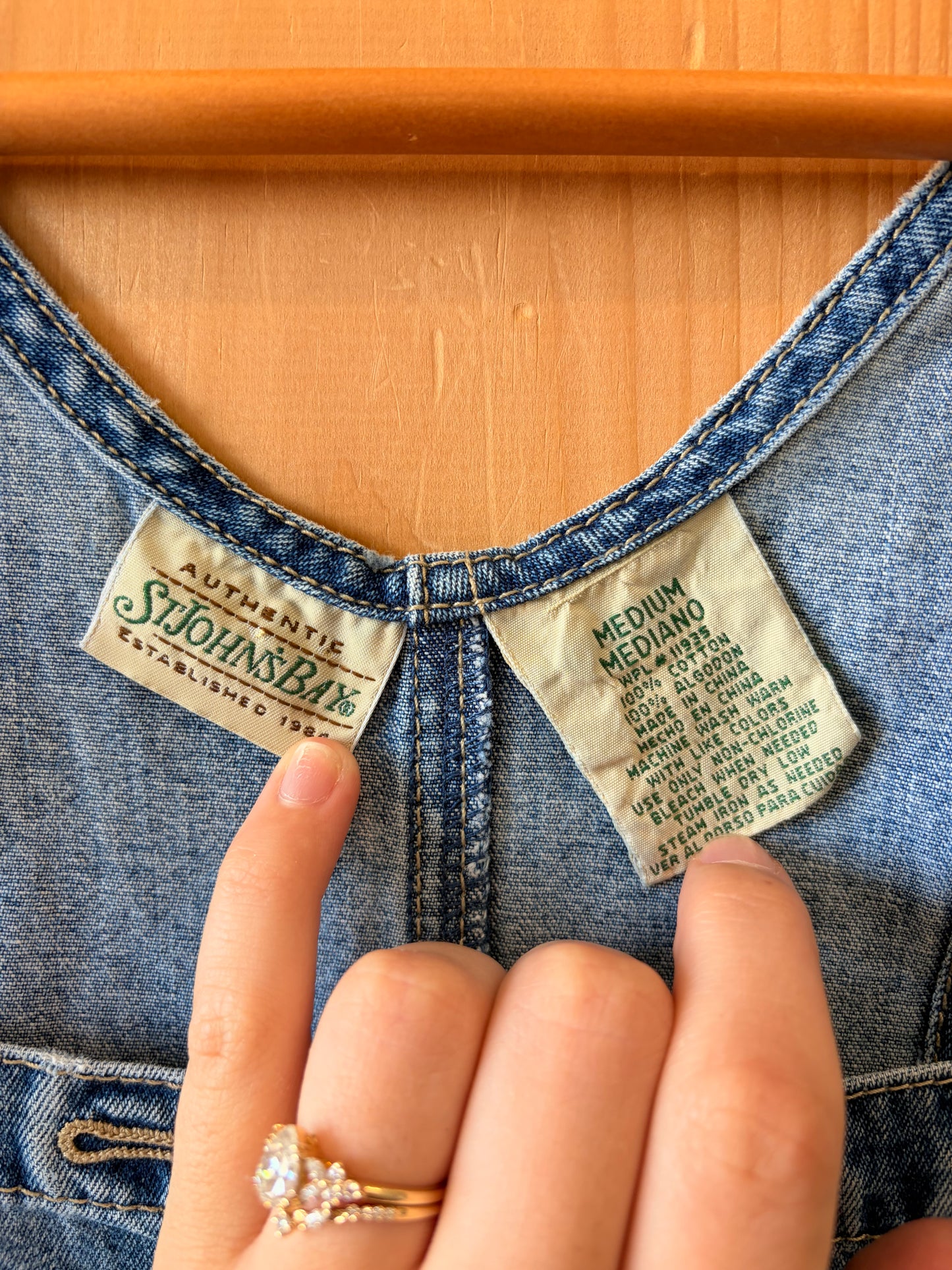 Vtg Denim Overalls : M
