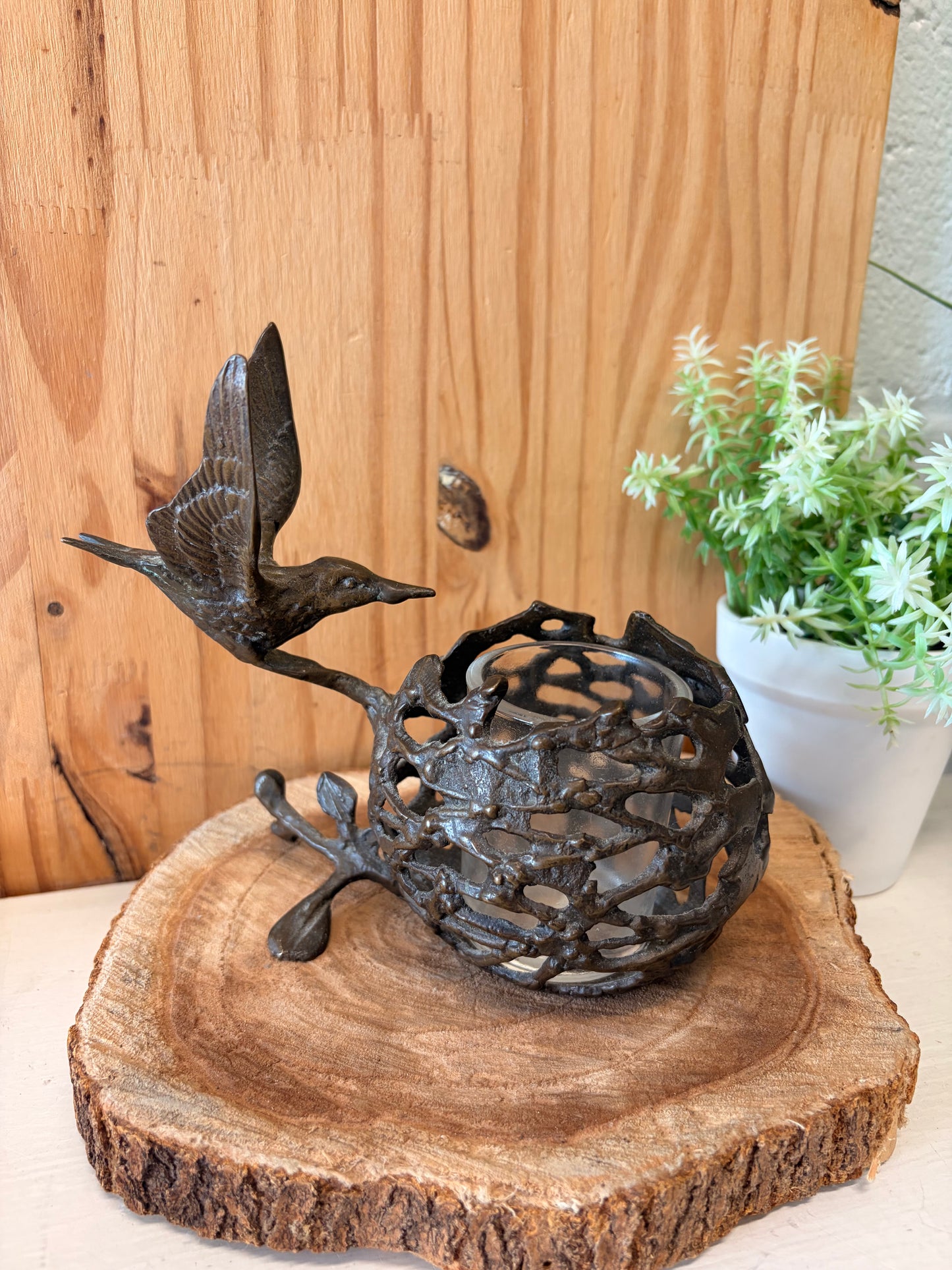 Bronze Tone Bird Candle Holder (Local Pick Up Only)