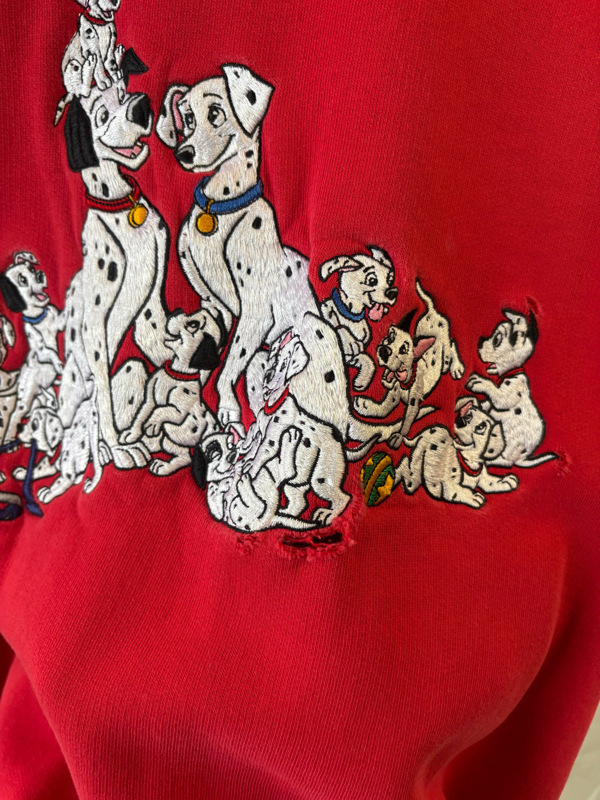 Vtg Disney 101 Dalmatians Crew : L