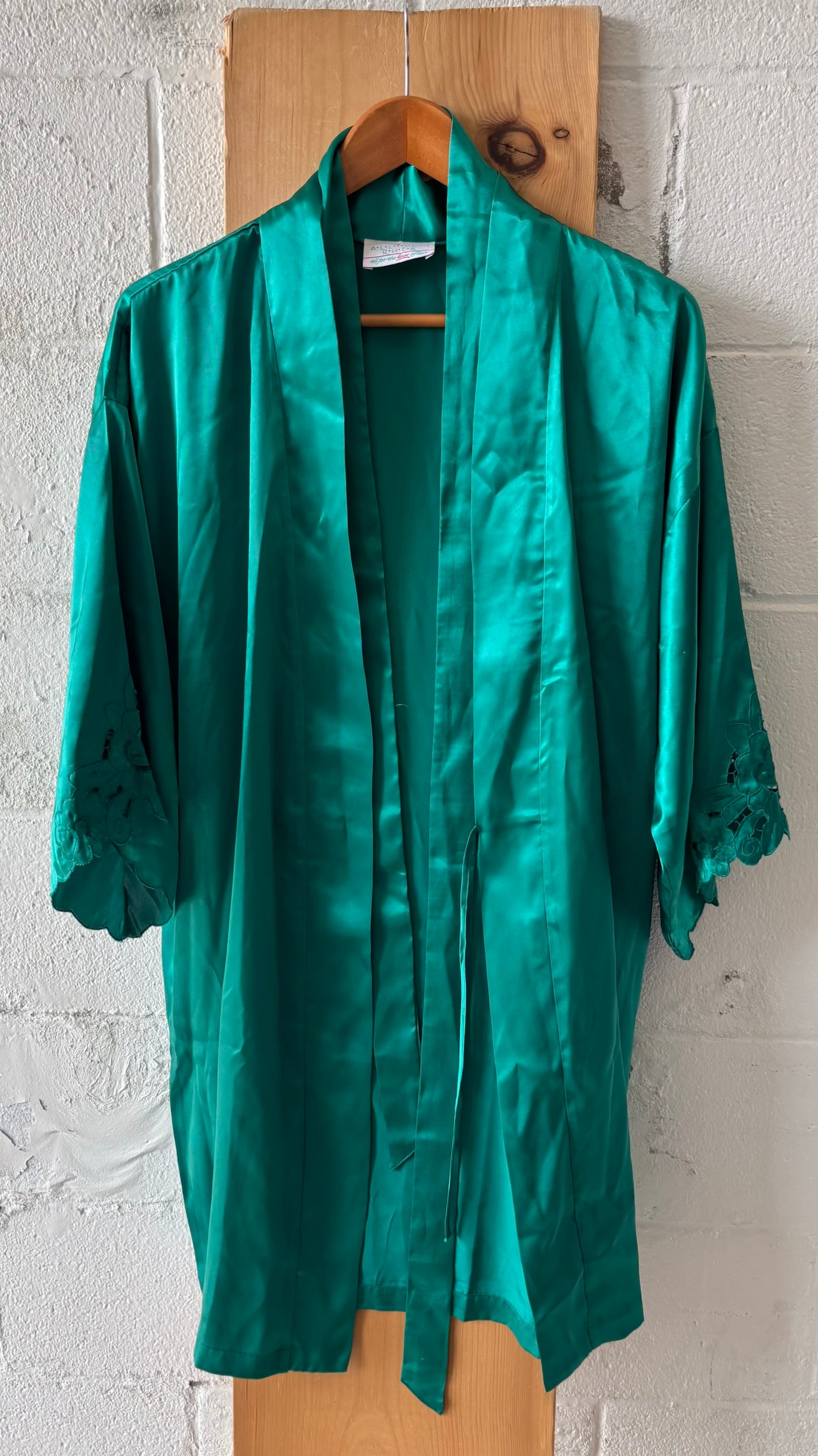 Vtg Green Robe : L