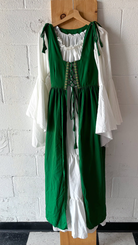 Green Renaissance Dress : XXS/XS