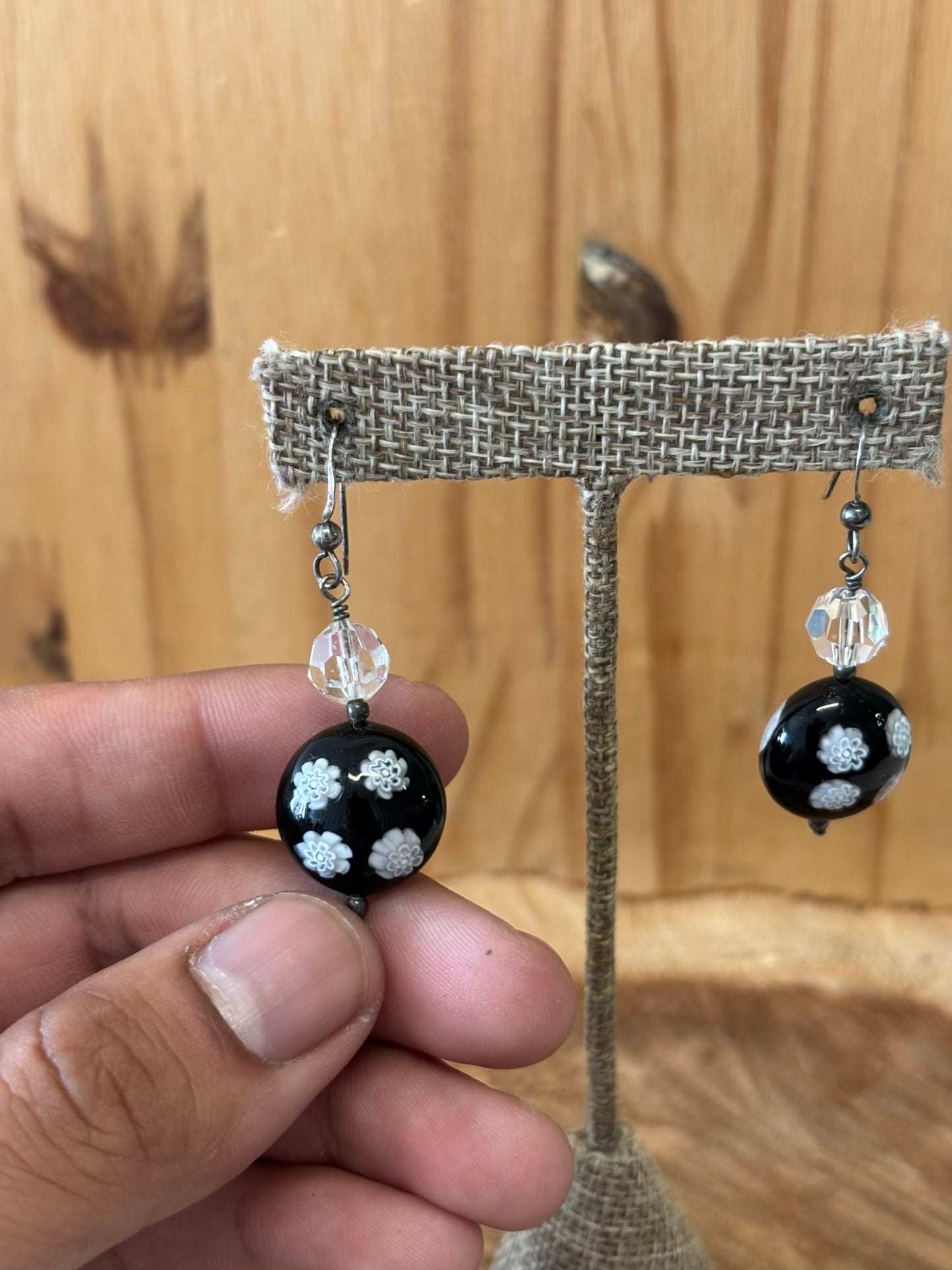 Glass Floral Earrings