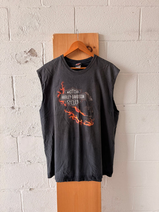 Distressed Harley Tank : 2X