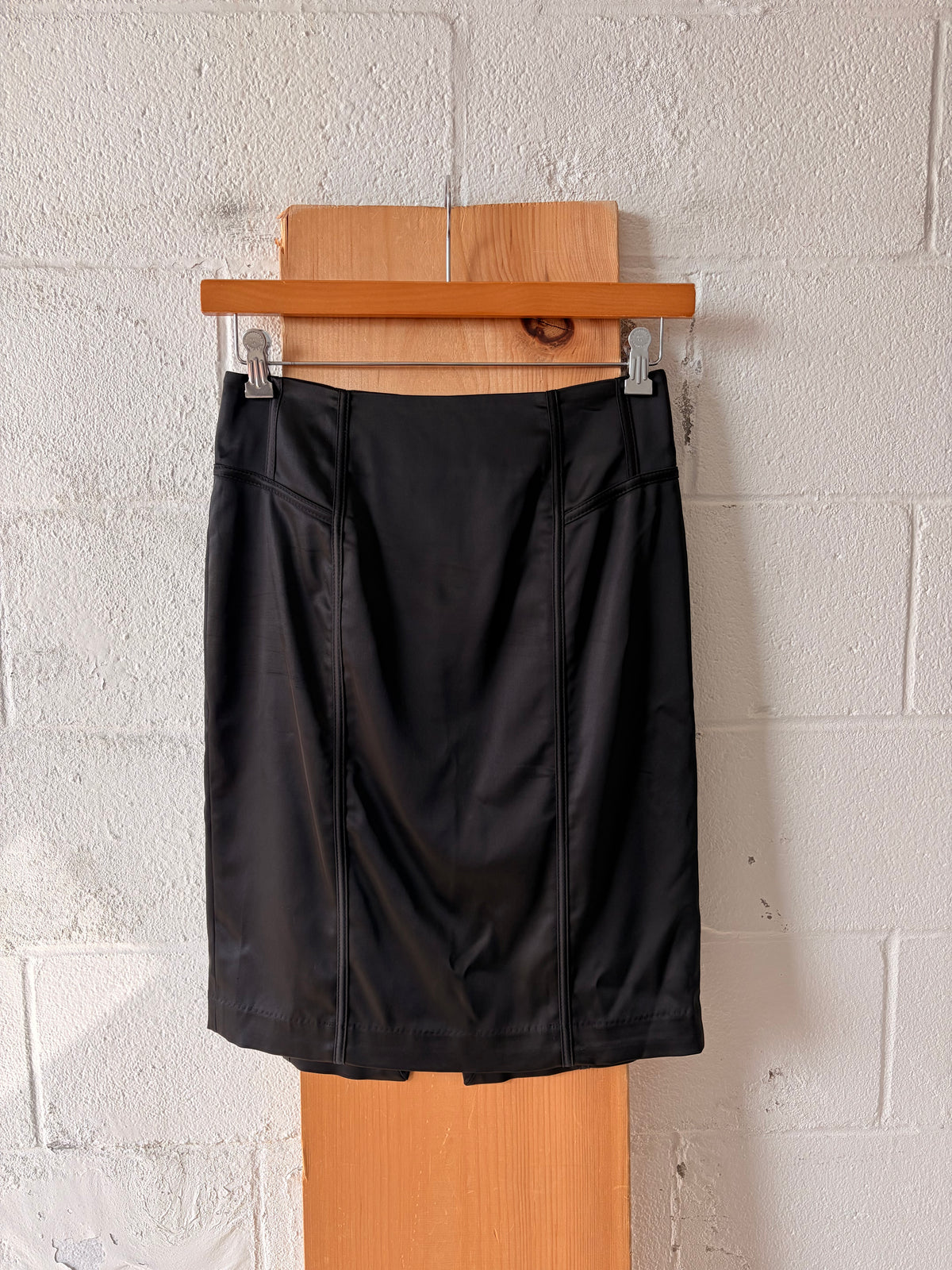 Black Satin Skirt : 4