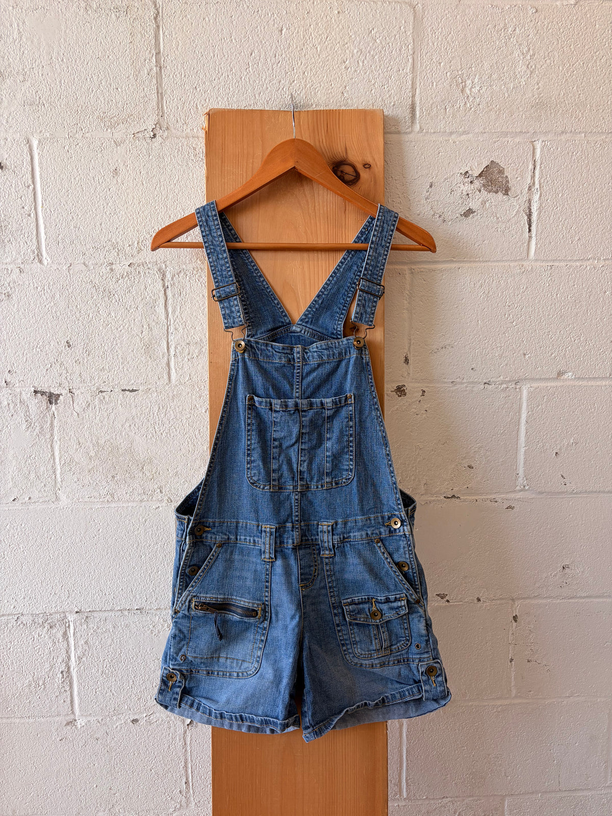 Vtg Denim Shortalls : Juniors 7