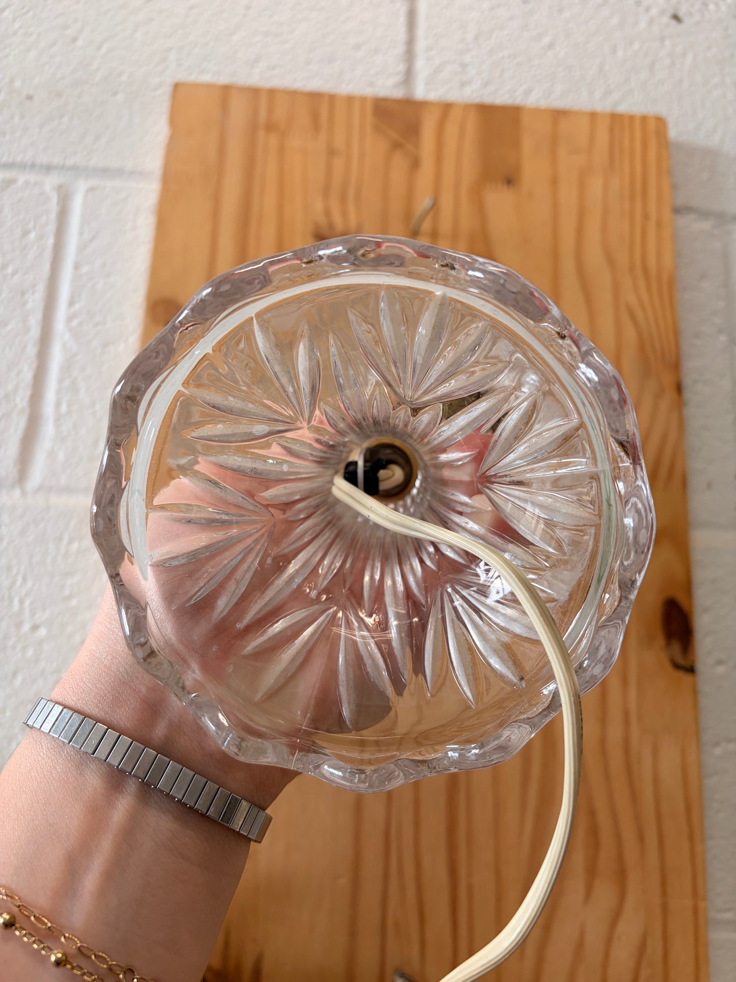 Vtg Princess House Heritage Crystal Table Lamp (Local Pick Up Only)