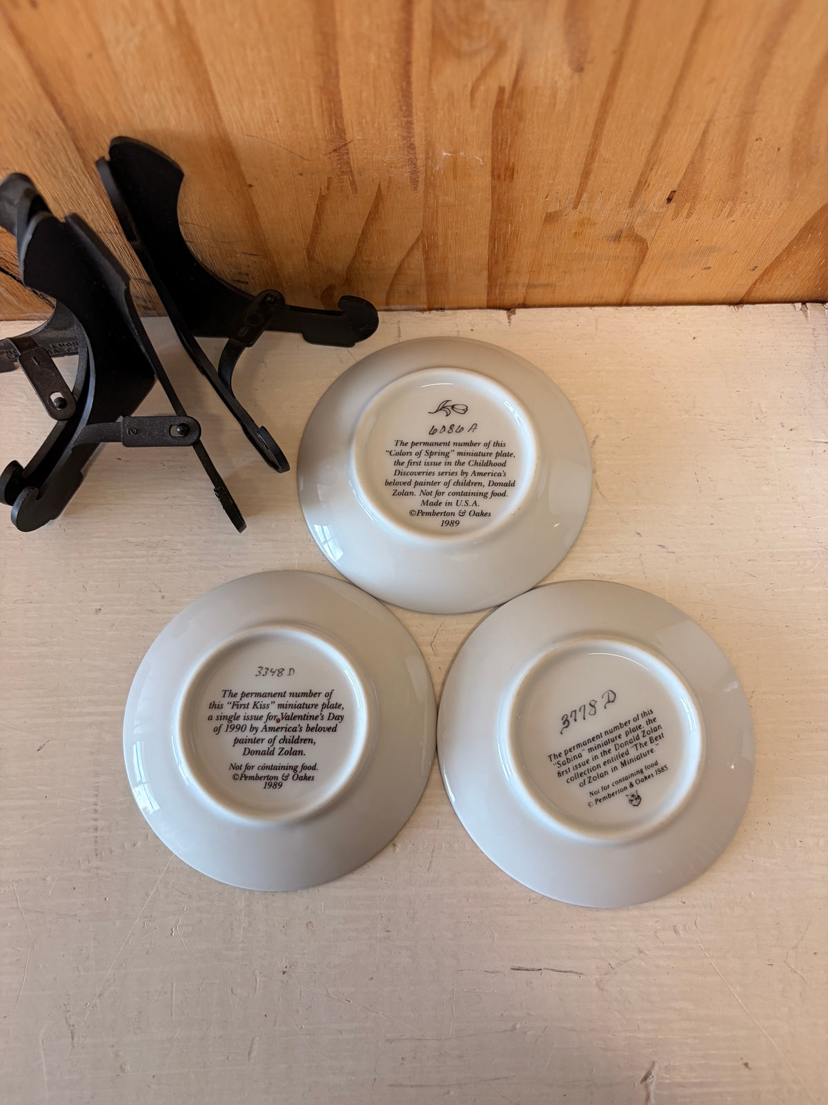 Donald Zolan Mini Plate Trio (Local Pick Up Only)