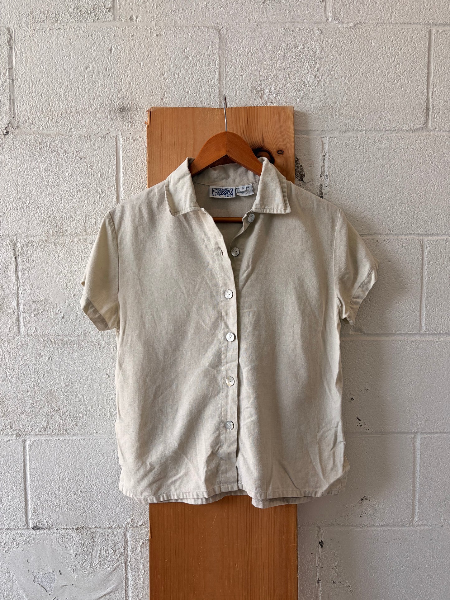 Linen Blend Blouse : S