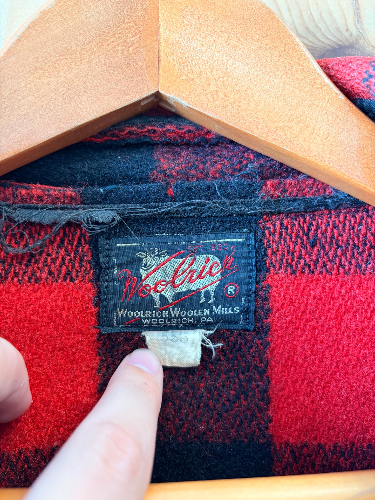 Vtg Woolrich Buffalo Plaid Heavy Flannel : M/L