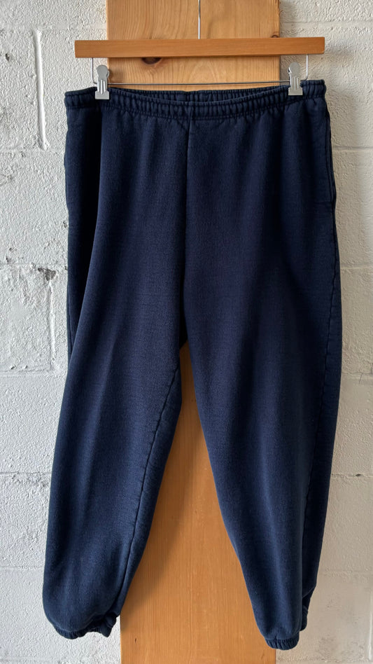 Vtg Dark Navy Joggers : XL