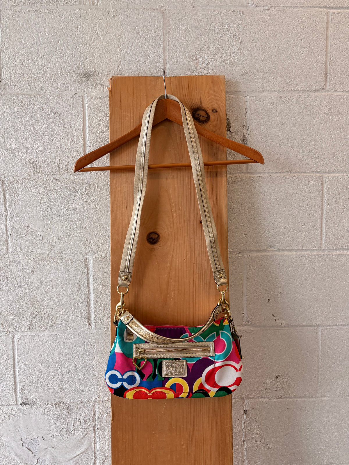 Bright Coach Poppy Bag