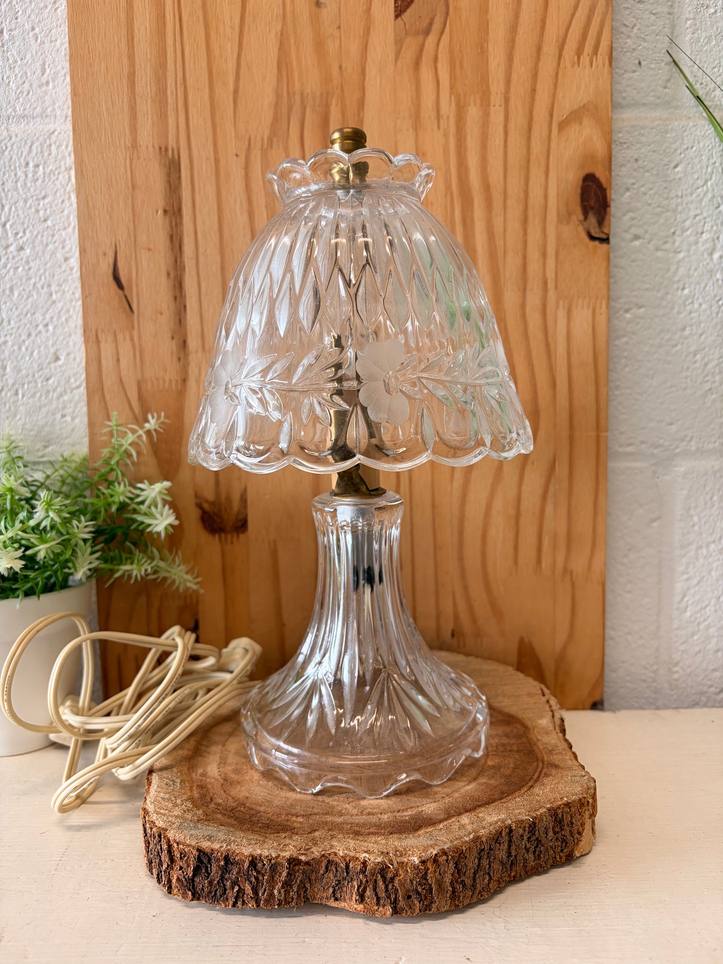 Vtg Princess House Heritage Crystal Table Lamp (Local Pick Up Only)