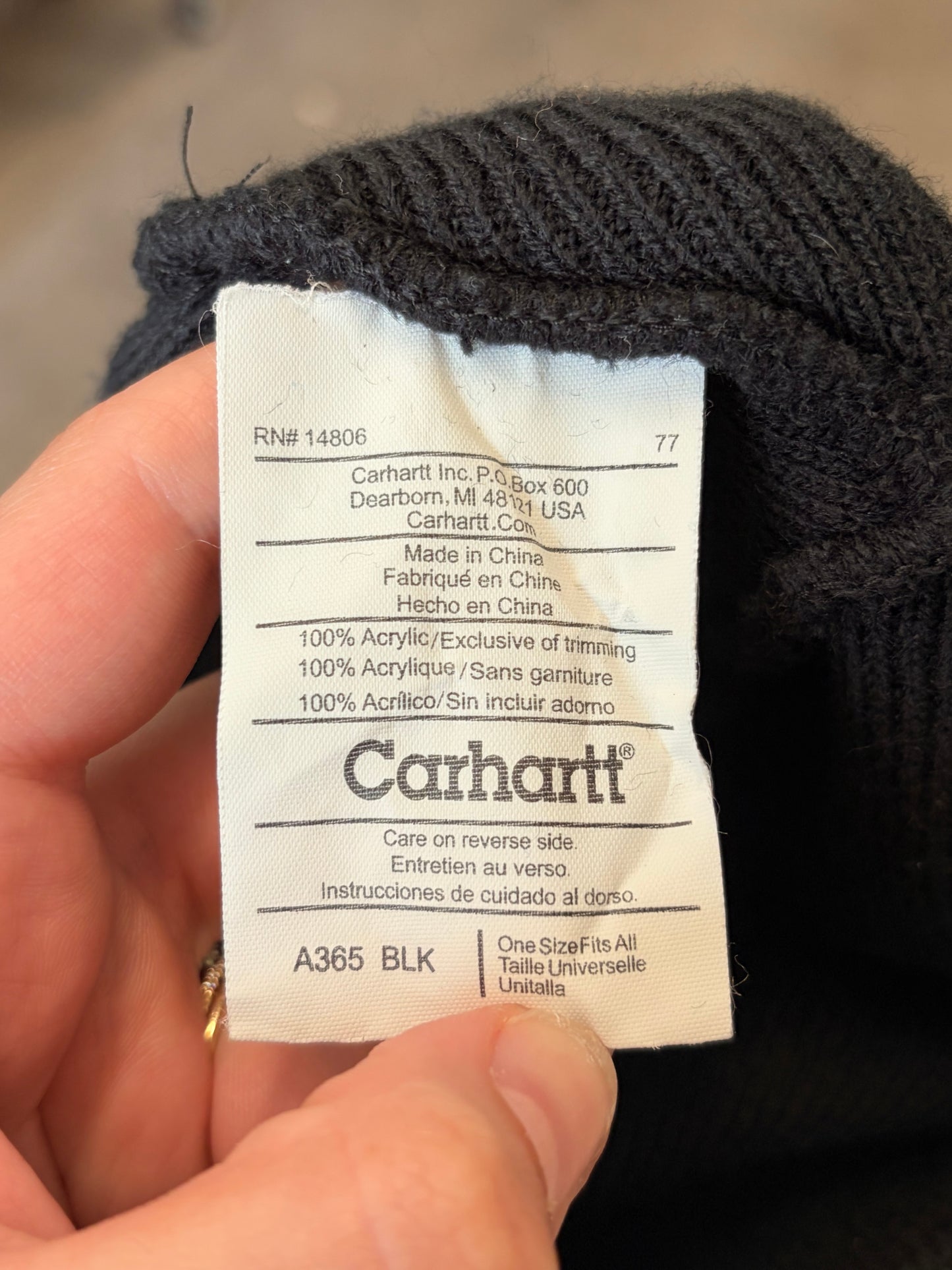 Striped Carhartt Beanie