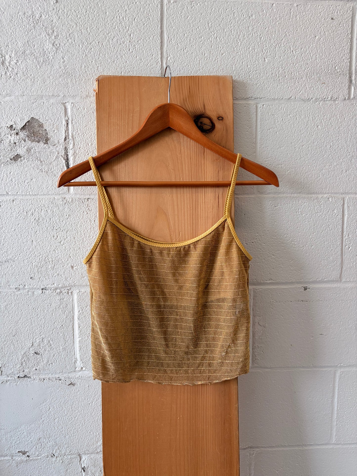 Gold Shimmer Tankini Top : 11/12
