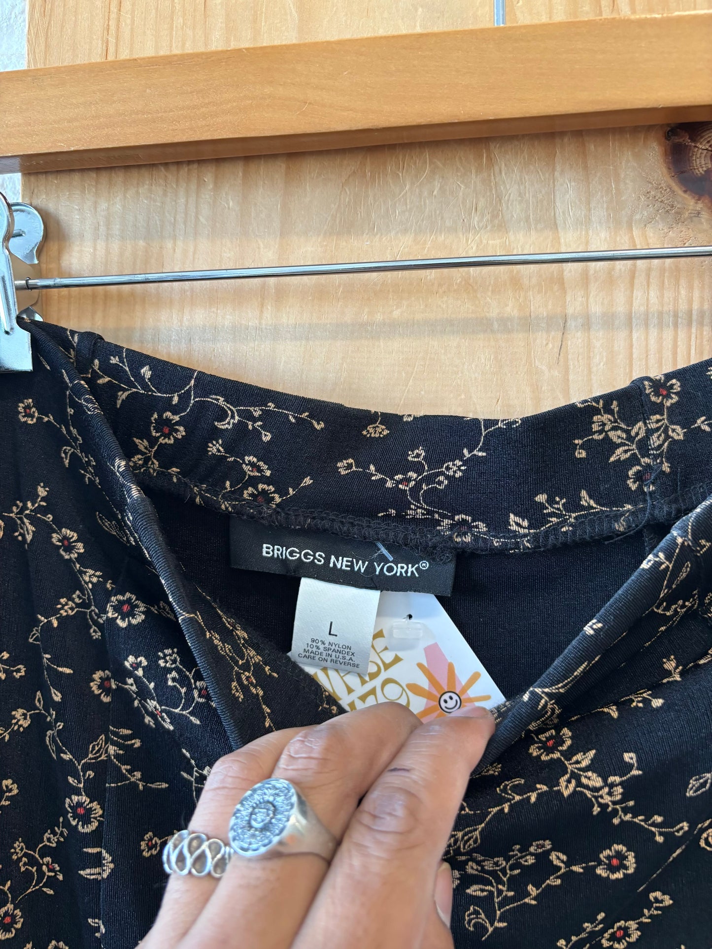 Vtg Patterned Skirt : L