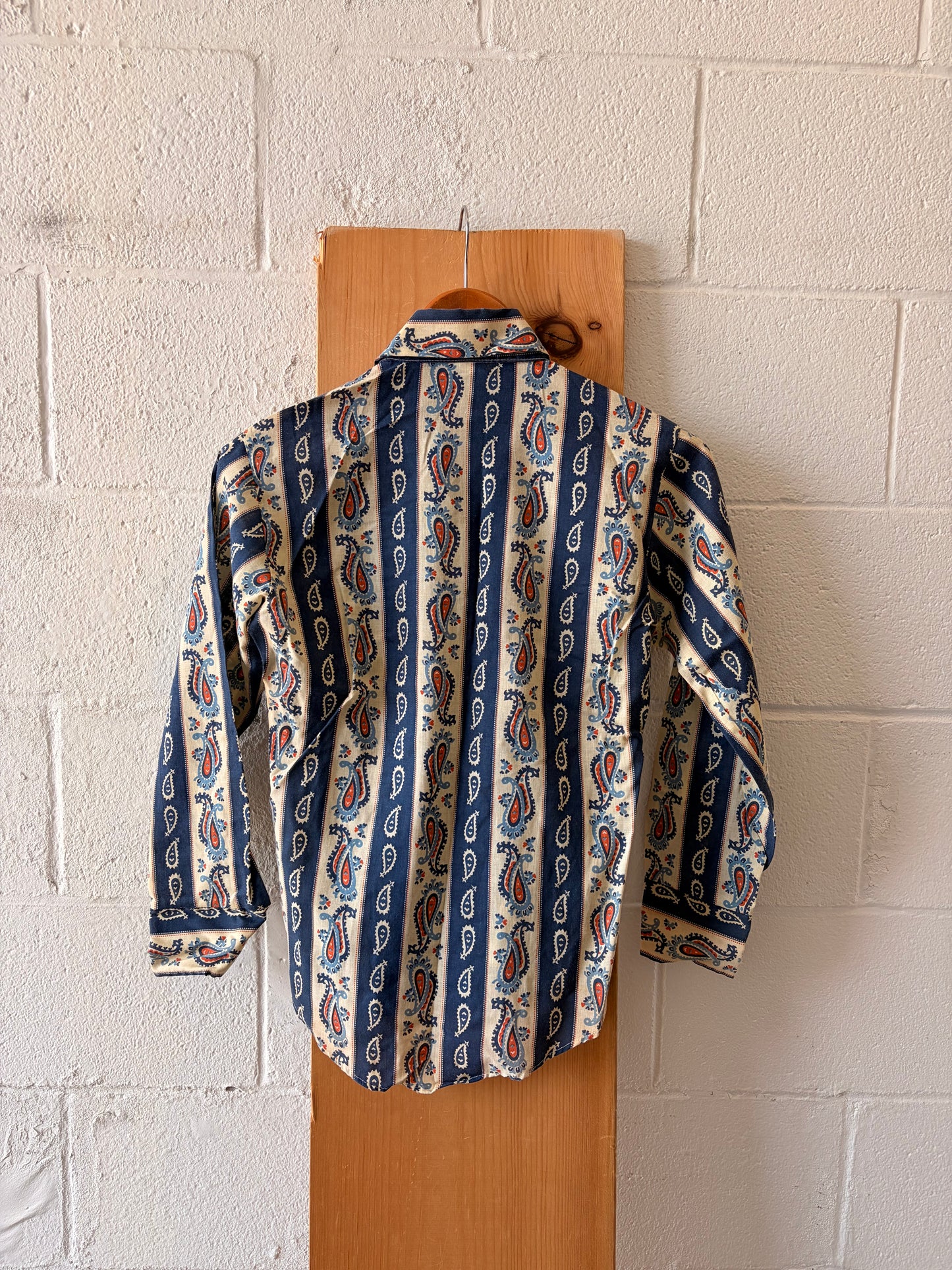 Vtg Paisley Button Down : 14