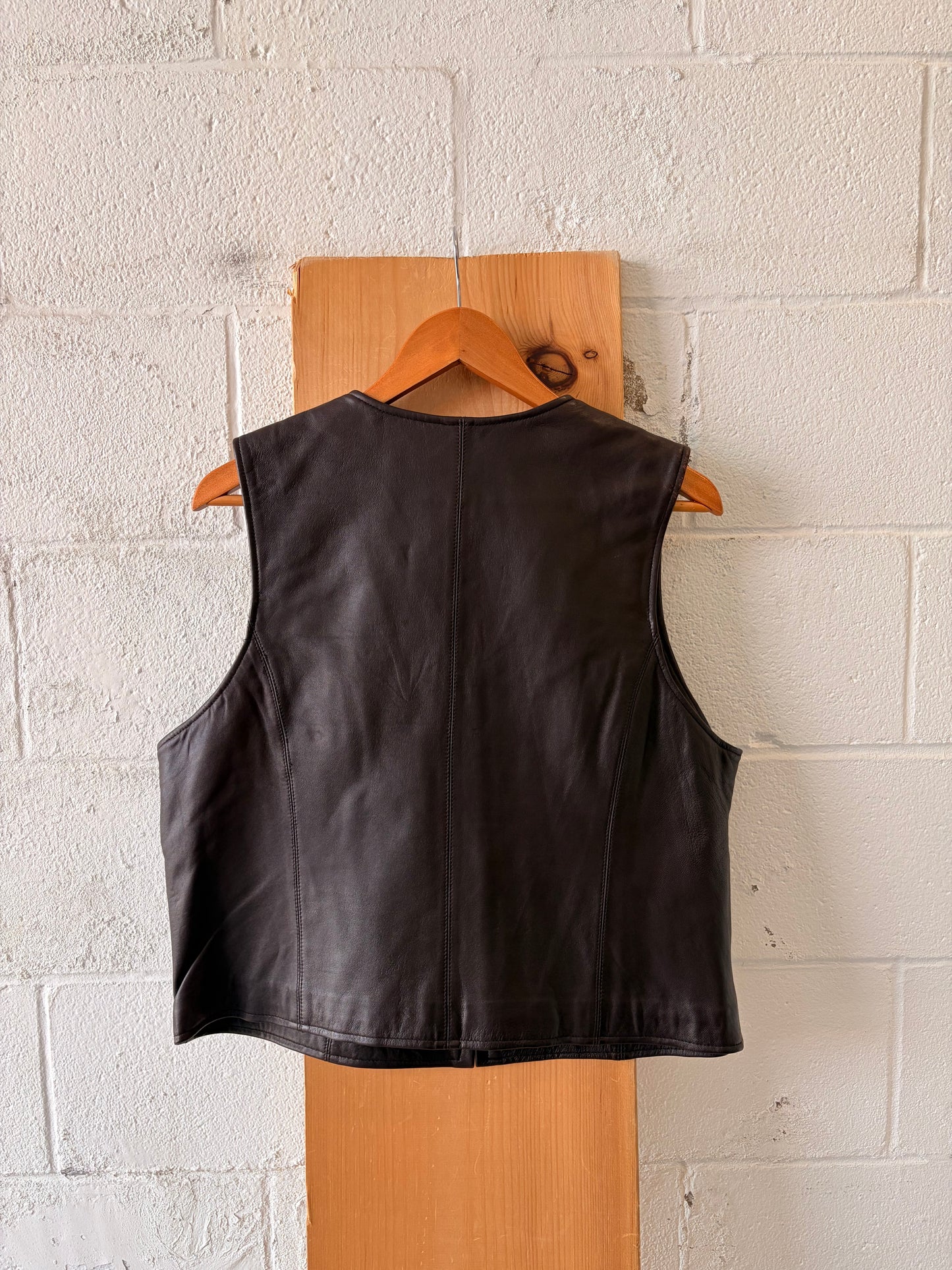 Dark Brown Lambskin Vest : M/L