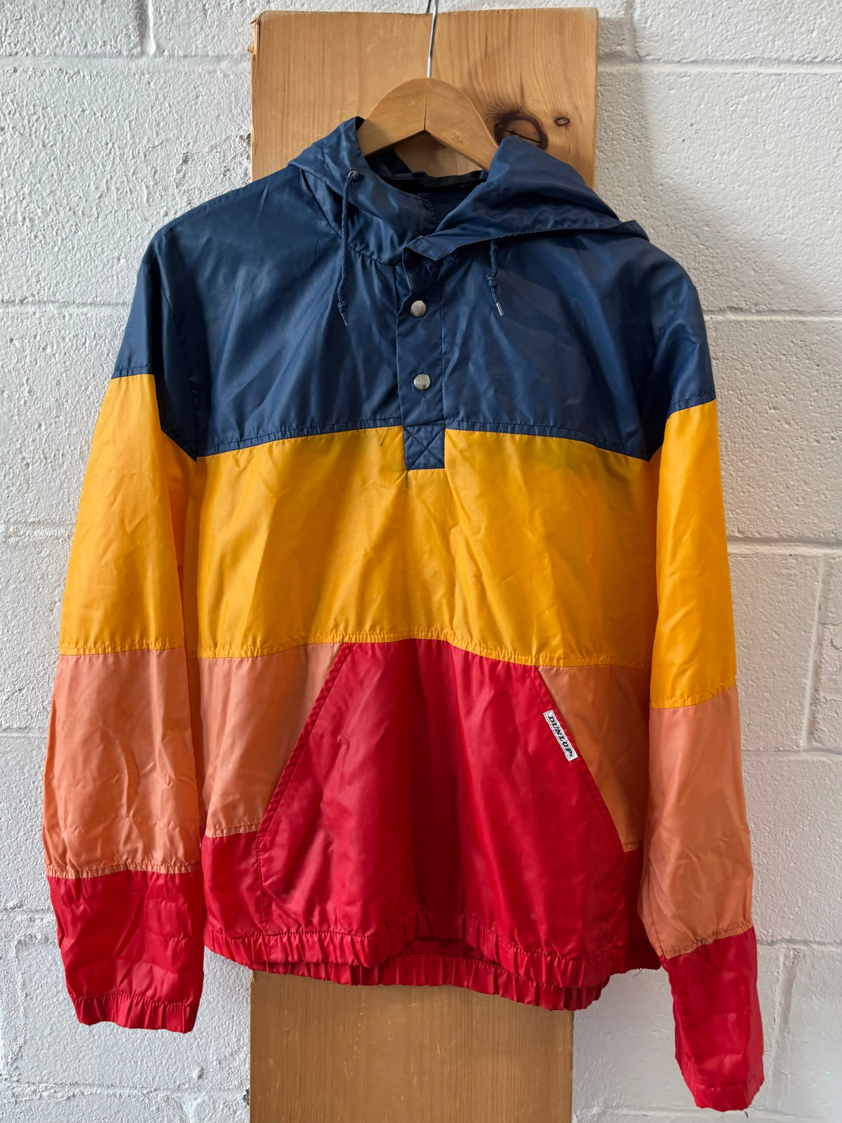 Vtg Colorblock Windbreaker Jacket : L