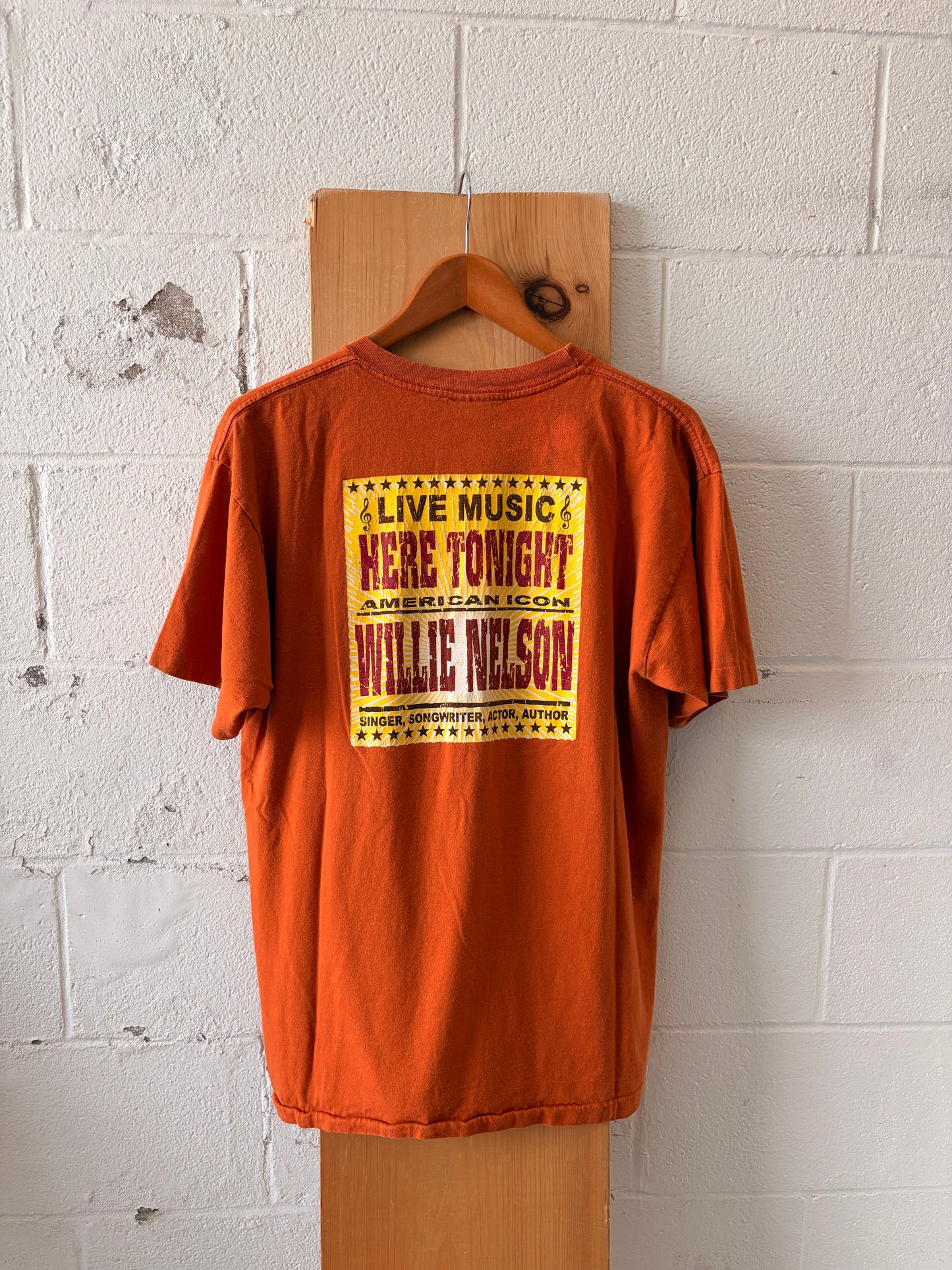 Vtg Single Stitch Willie Nelson Tee : L