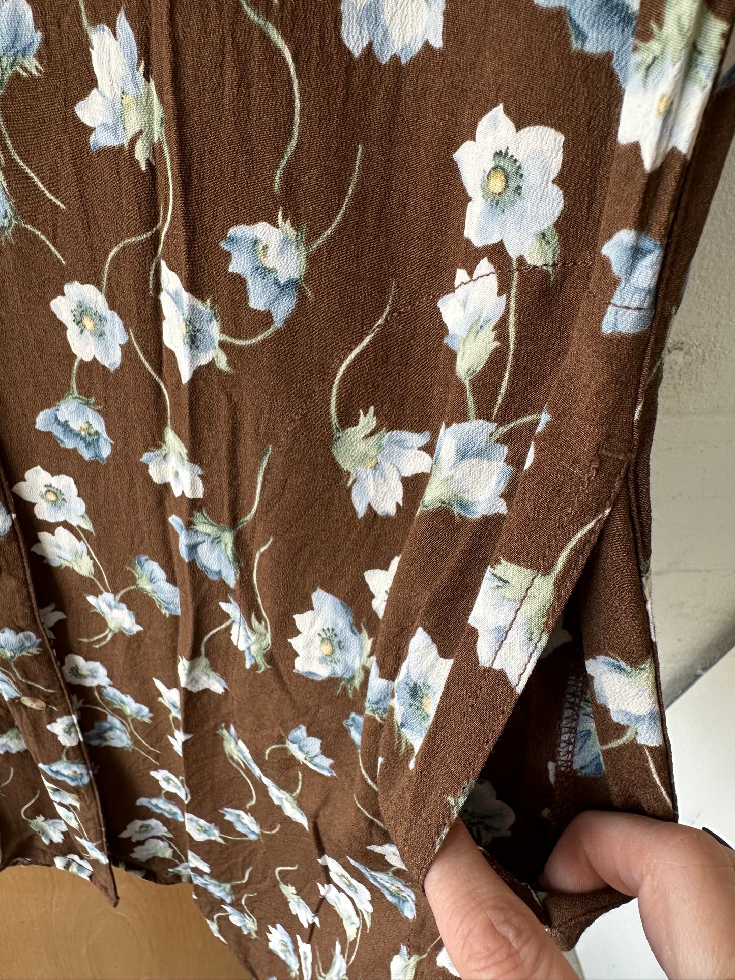 Brown Floral Dress : 10